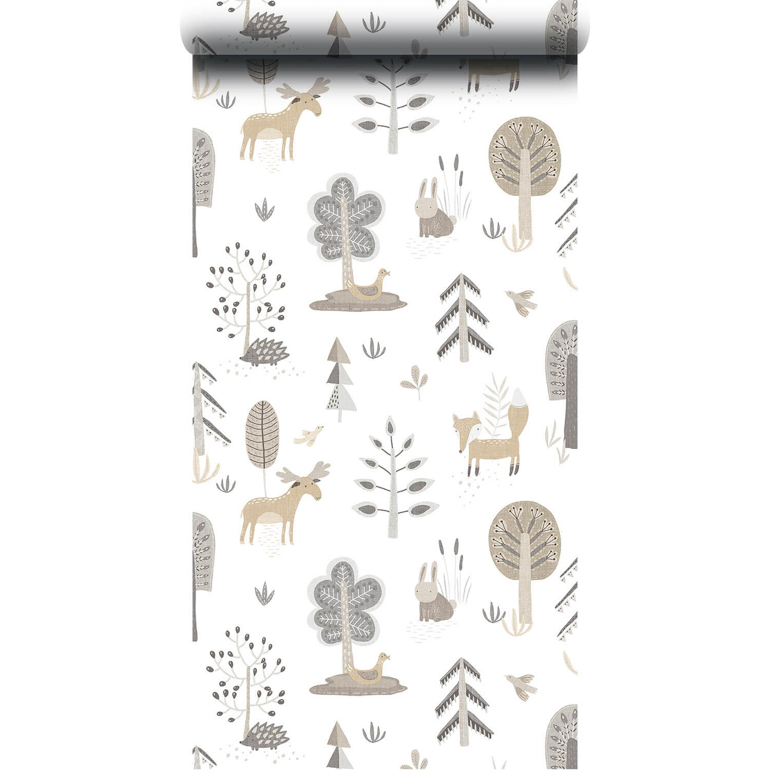 Papier peint intissé Babyland les bois beige - 4