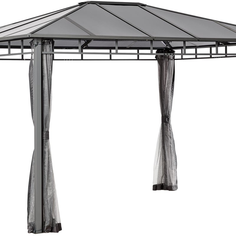 Pawilon ogrodowy Aurora 360x300x260 cm szary
