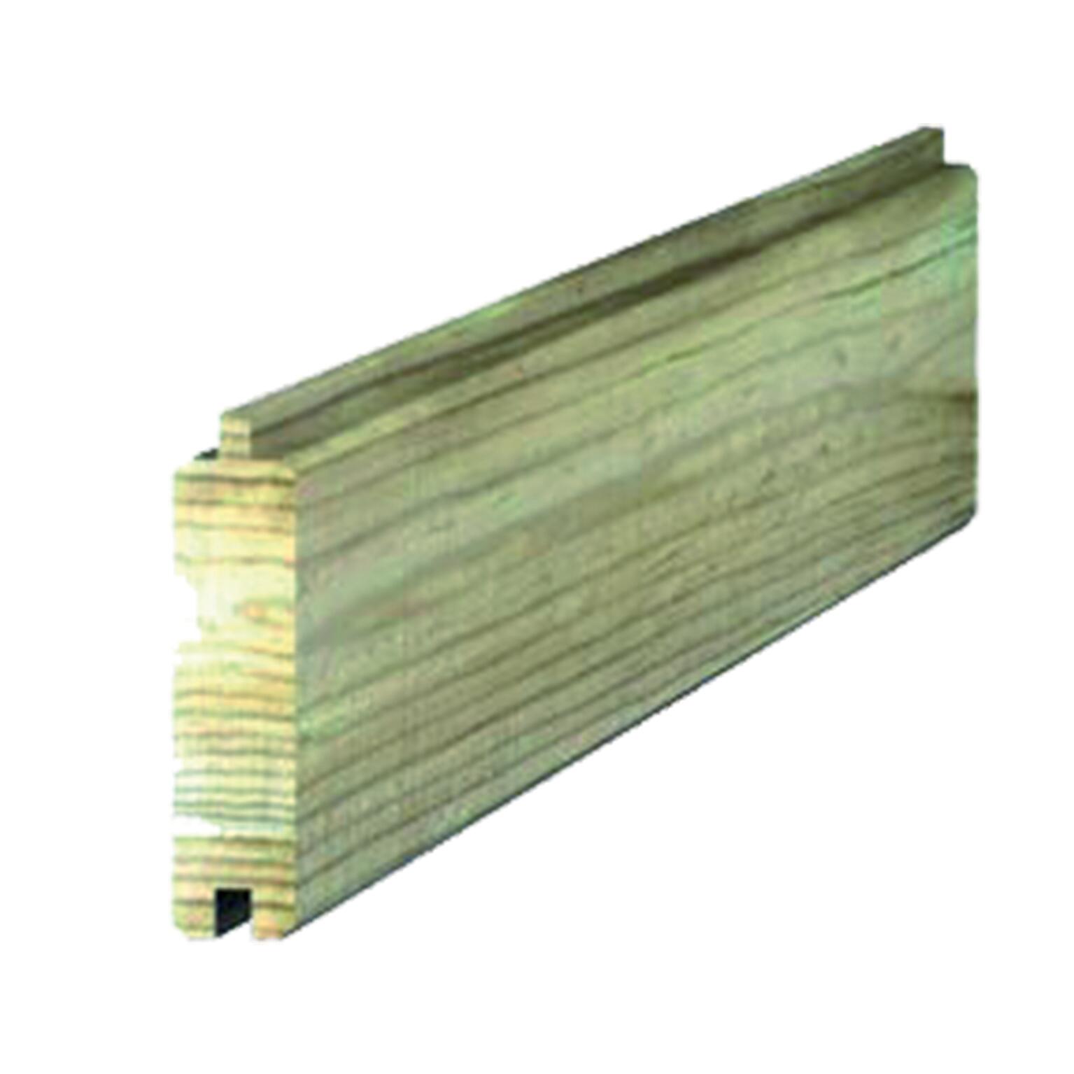 Lame Bois À Emboîter Douglas Brun, L.200 X H.12 Cm X Ep.22 Mm