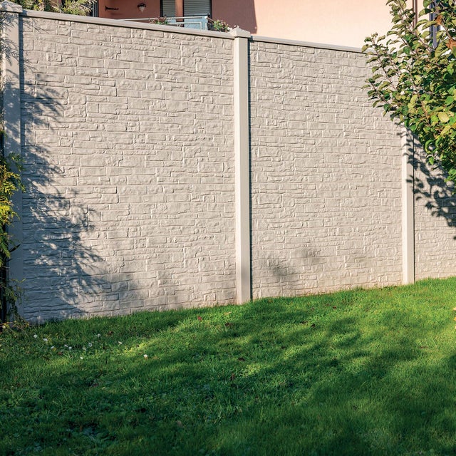 PLAQUE BETON DOUBLE FACE MAQUIS 184X36CM