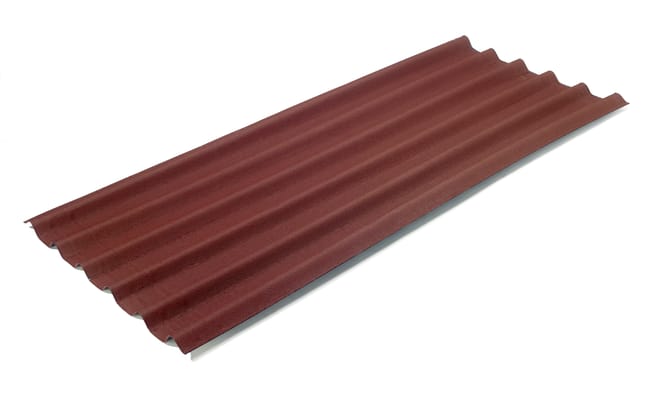 Leroymerlin Lastra ondulata EASYFIX ONDULINE bitume L 200 x L 82 cm Sp 2.6 mm rosso