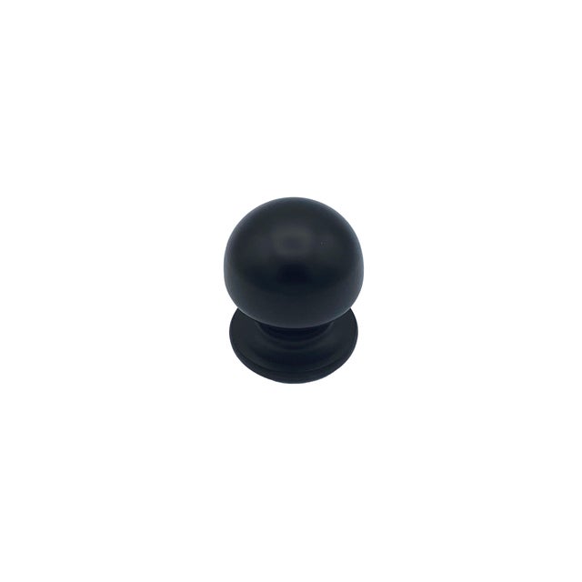 Pomolo fisso per porta SAGUATTI 169/50ZB in alluminio nero opaco