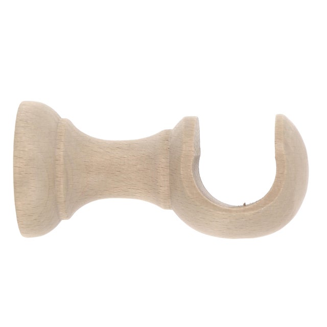 Support pour tringle à rideau Design 28mm chêne clair peint INSPIRE