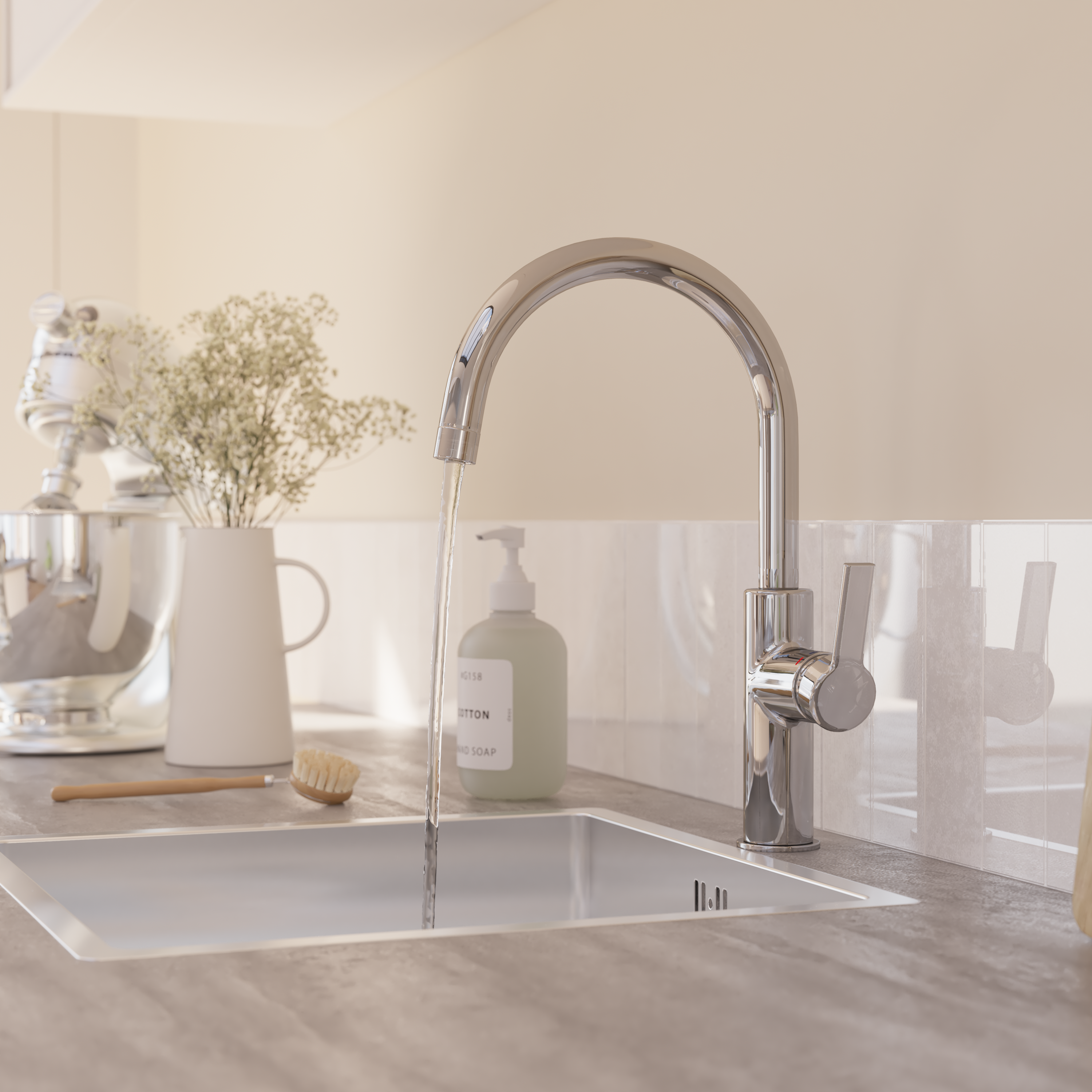 Torneira de bancada Star cromada Delinia - 5