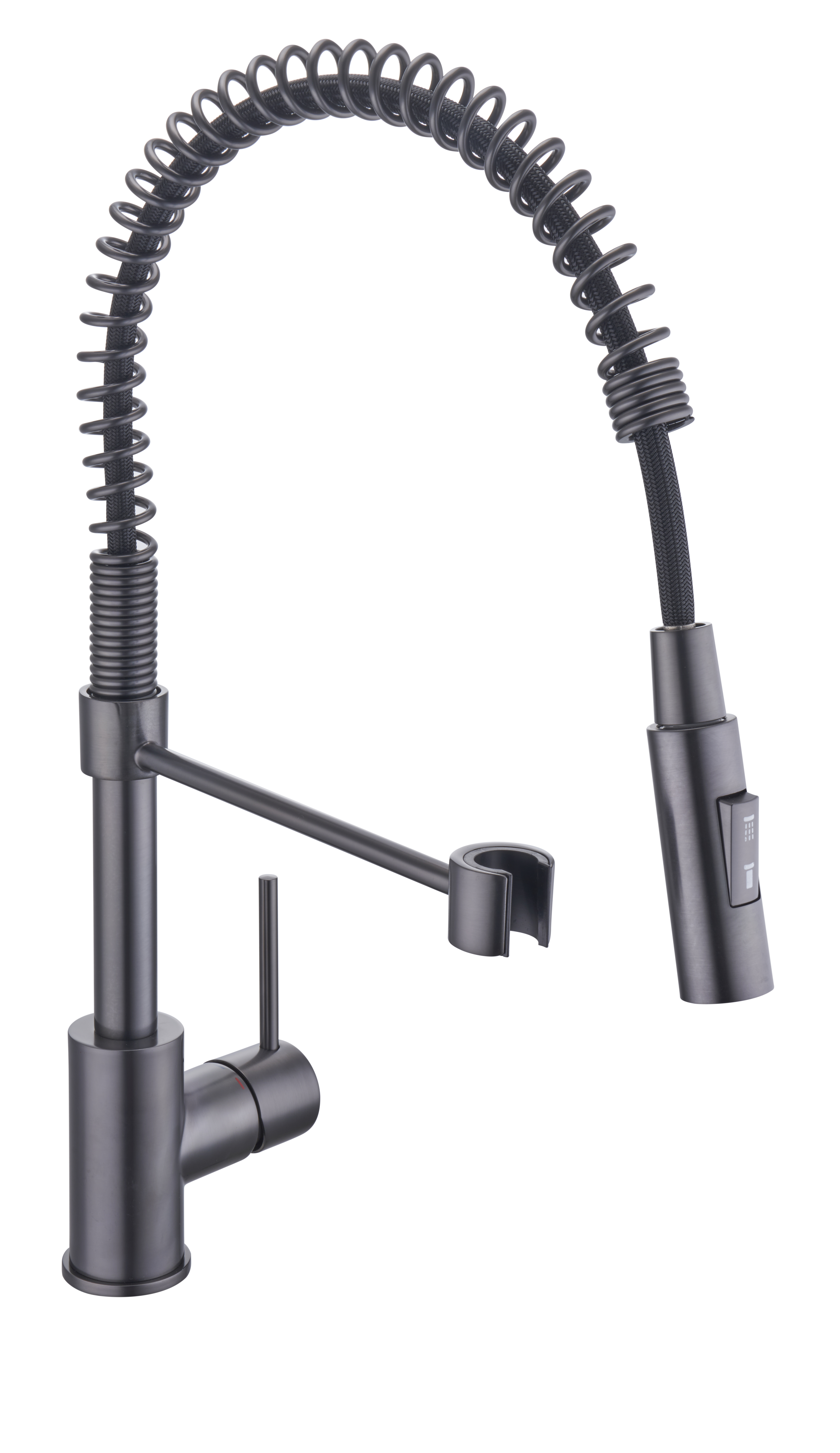 Robinet de cuisine avec douchette gun metal, Tomas, DELINIA - 2