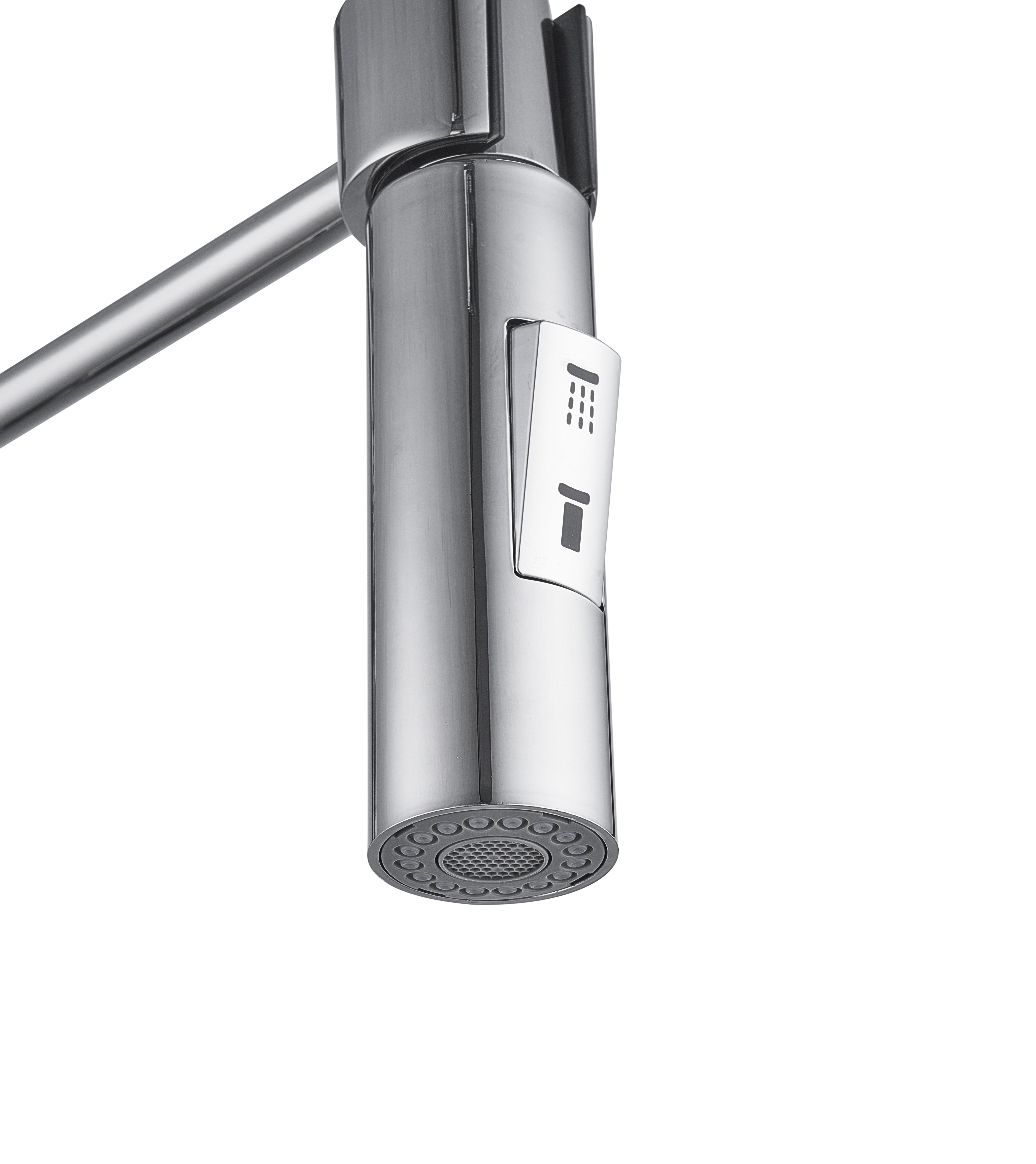 Torneira de bancada cano alto escovado em níquel cromada Delinia Tomas - 7