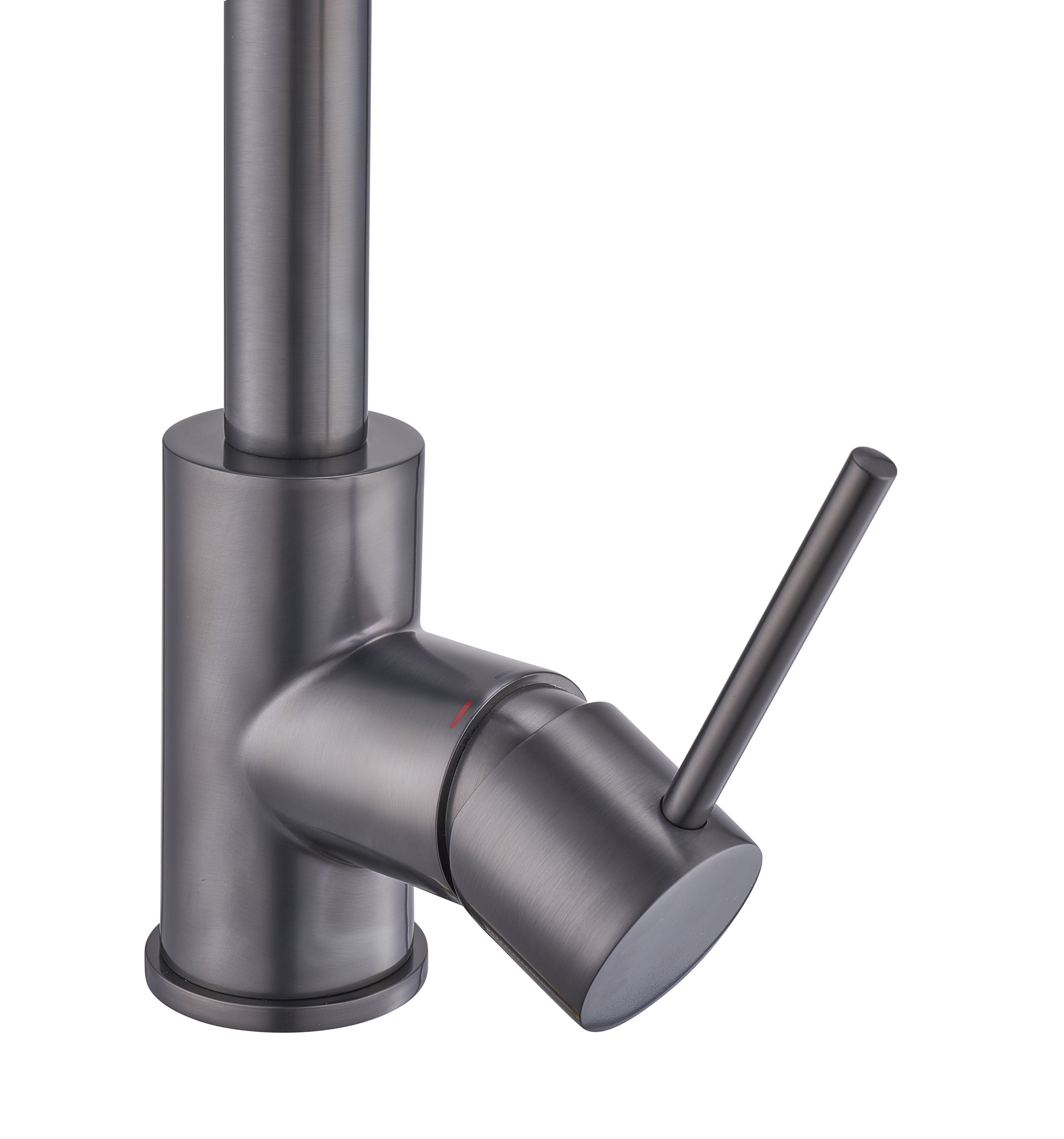 Robinet de cuisine avec douchette gun metal, Tomas, DELINIA - 6