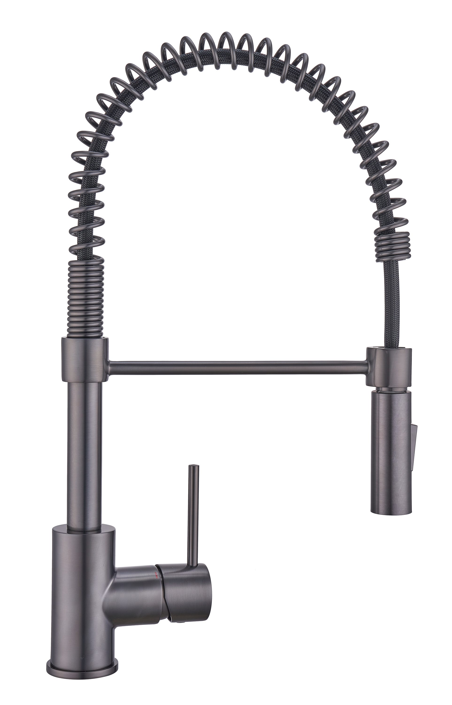 Grifo de cocina monomando caño alto DELINIA Tomas antracita