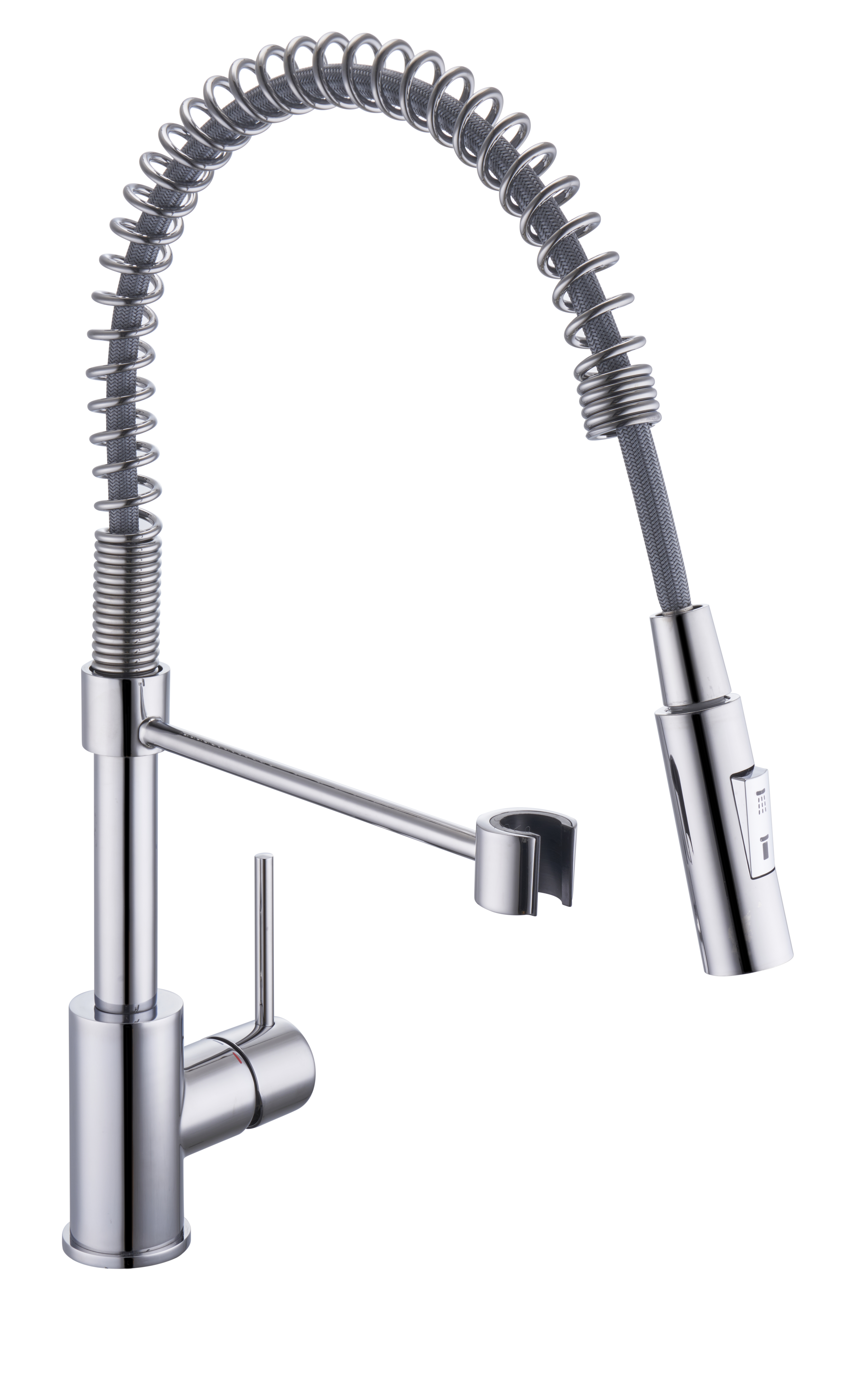 Torneira de bancada cano alto escovado em níquel cromada Delinia Tomas - 3