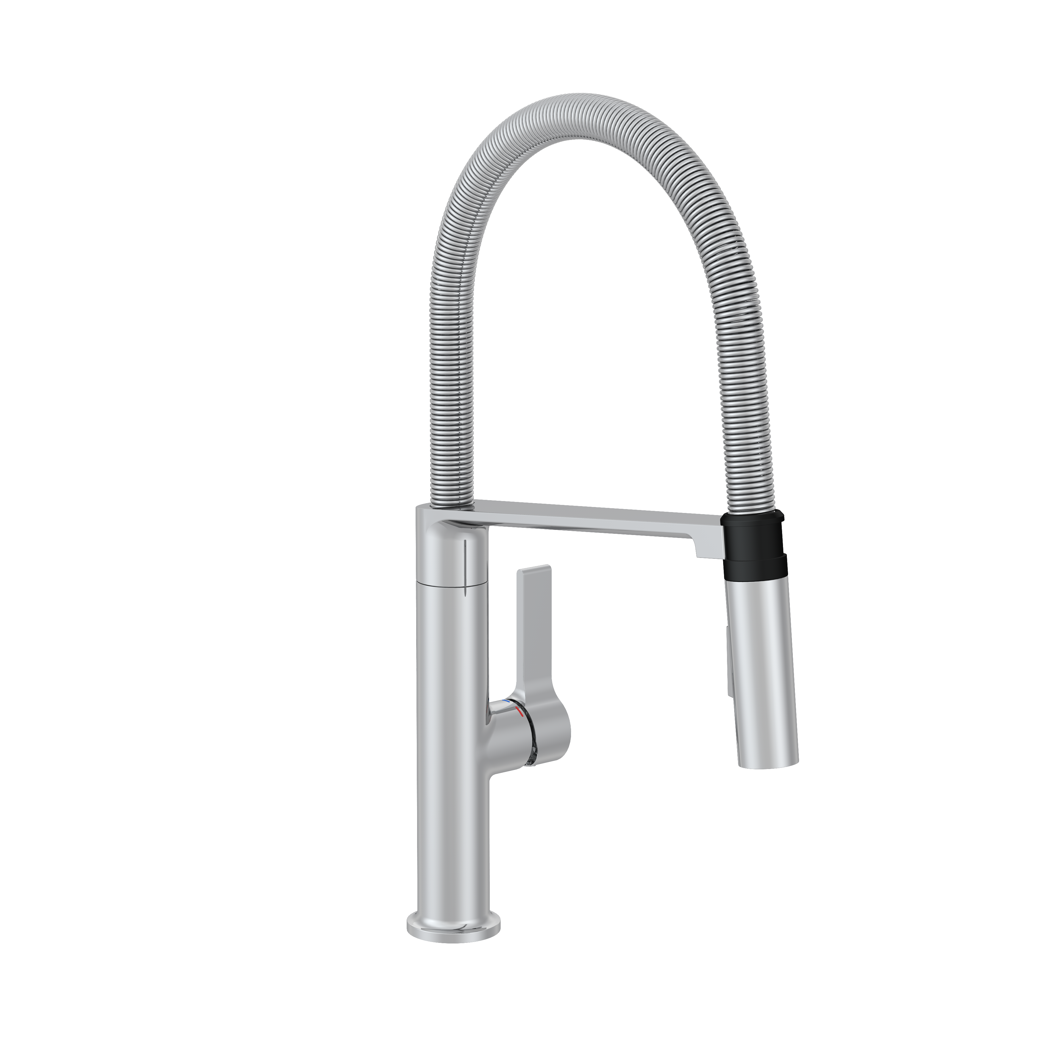 Bateria kuchenna z wyciąganą wylewką U 49 cm Deli Olly Chrom Delinia