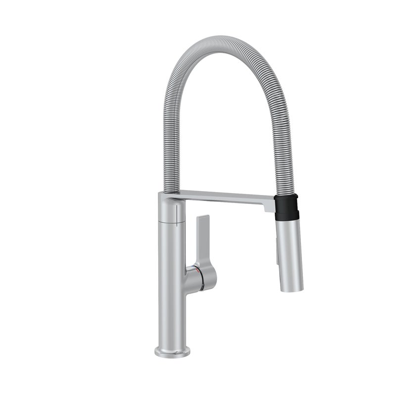 Bateria kuchenna z wyciąganą wylewką U 49 cm Deli Olly Chrom Delinia