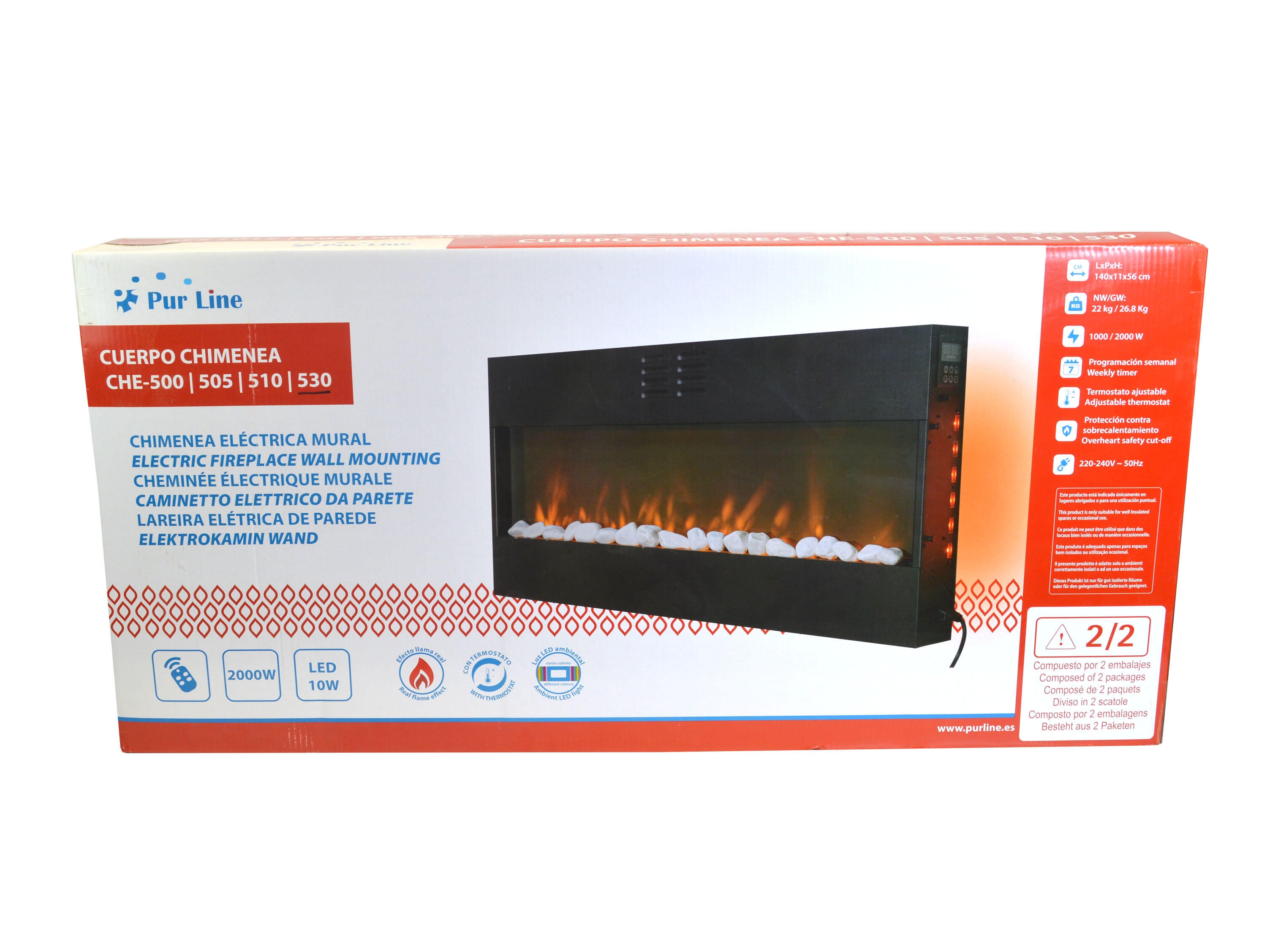 Cuerpo calefactor para frontales de chimenea CHE-5XX - 6