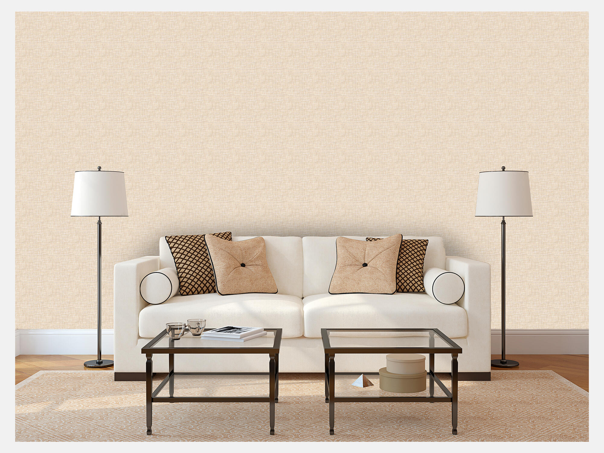 Papel pintado vinilo aplicación cola en pared liso textura text beige did 53cmx10m lavable apto para cocinas o baños
