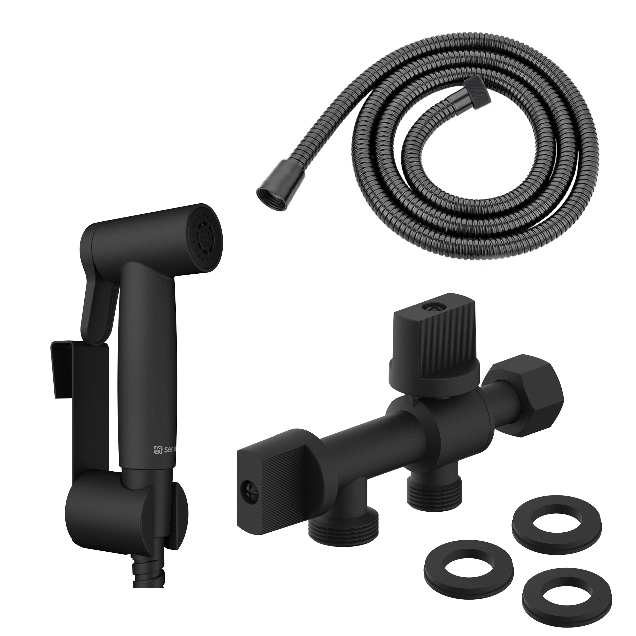 System bidetowy czarny do WC Essential Sensea - 5