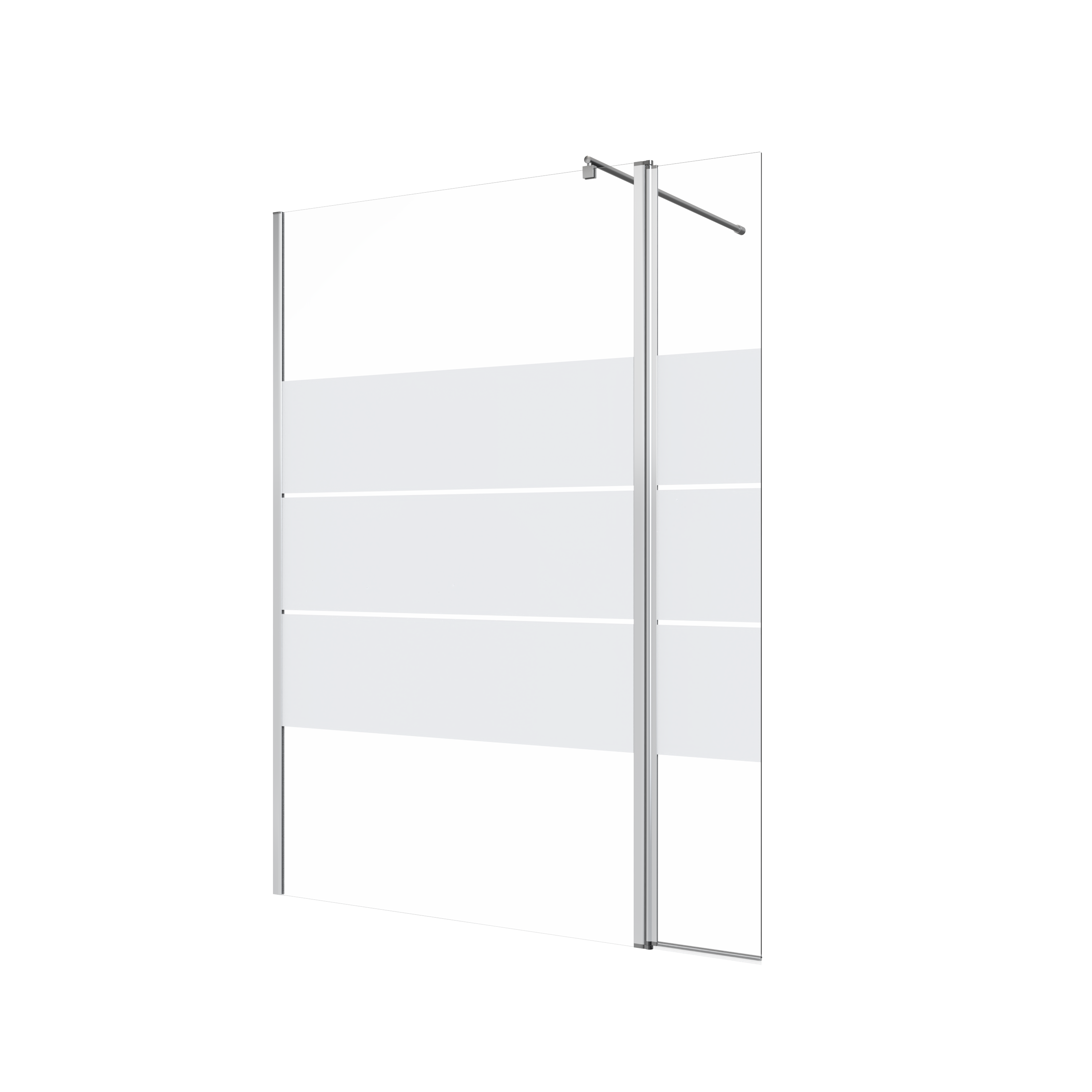 Painel de duche movivél 30x195 cm serigrafado e cromado Easy - 16