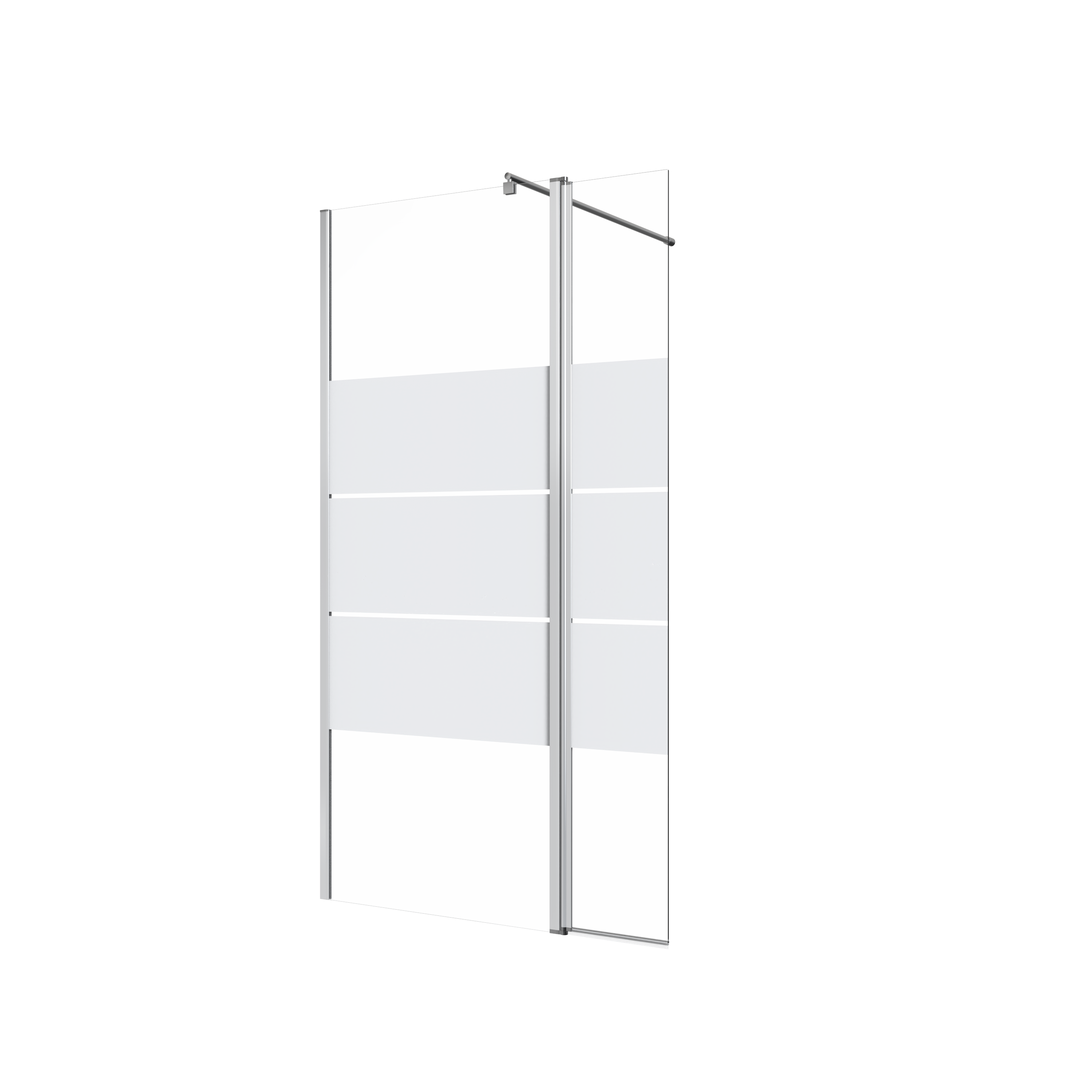 Painel de duche movivél 30x195 cm serigrafado e cromado Easy - 14