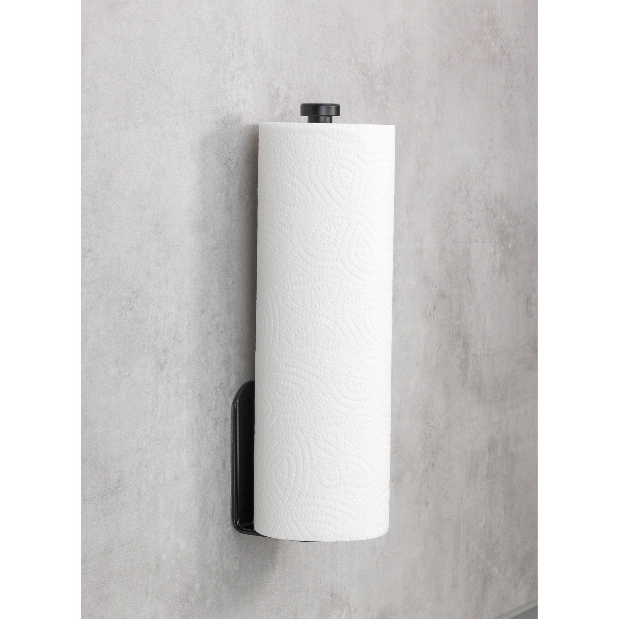Portarrollo de cocina de aluminio NIO negro 27.5x4.5x7cm WENKO - 6
