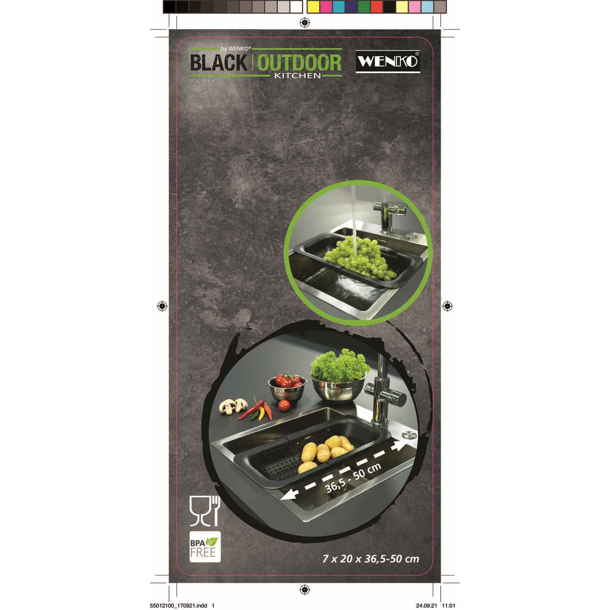 Escorredor extensível Wenko 36X50 cm cinza - 6