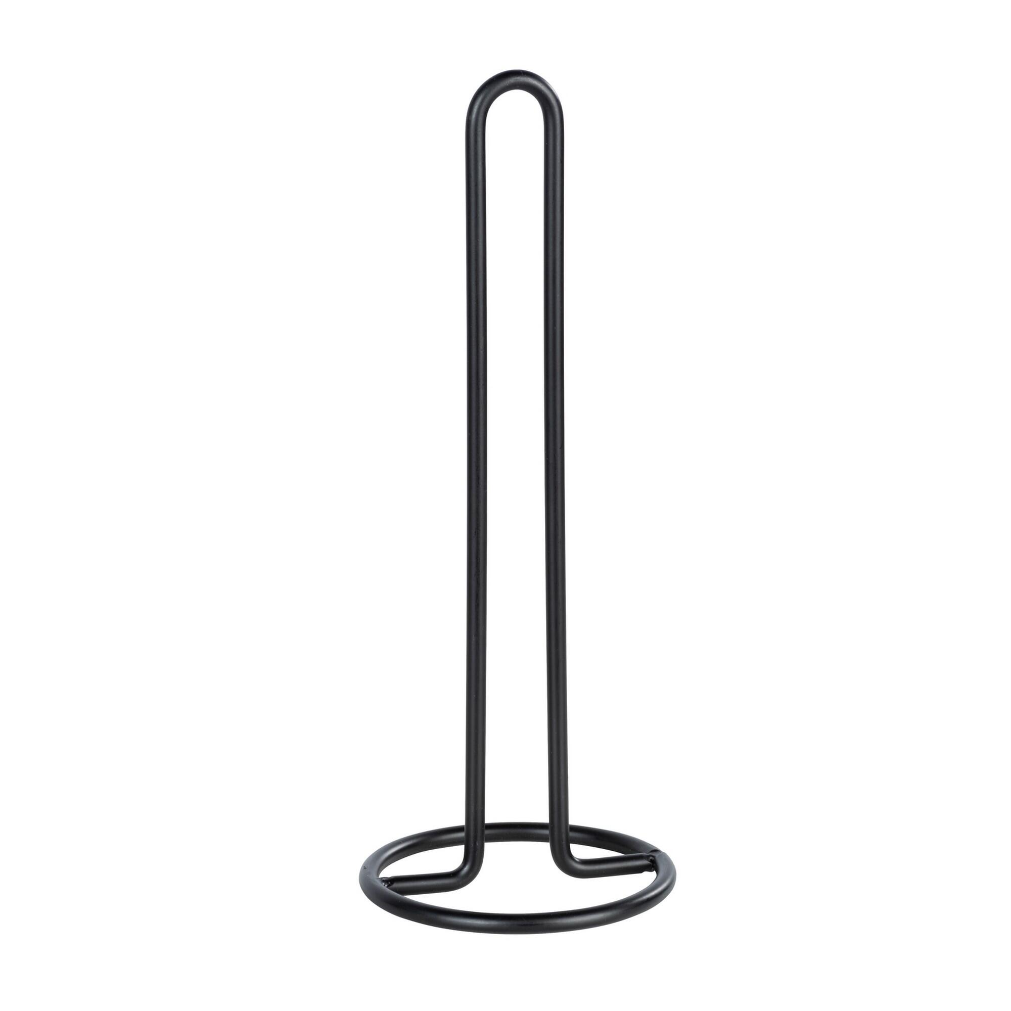 Portarrollo de cocina de acero negro 12.5x32.5x12.5cm WENKO - 4