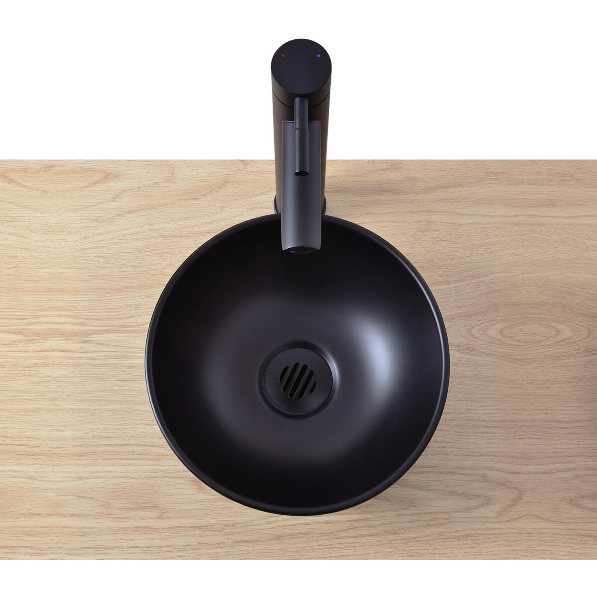 Vasque à poser céramique rond Copa Diam.26 cm noir satiné - 5