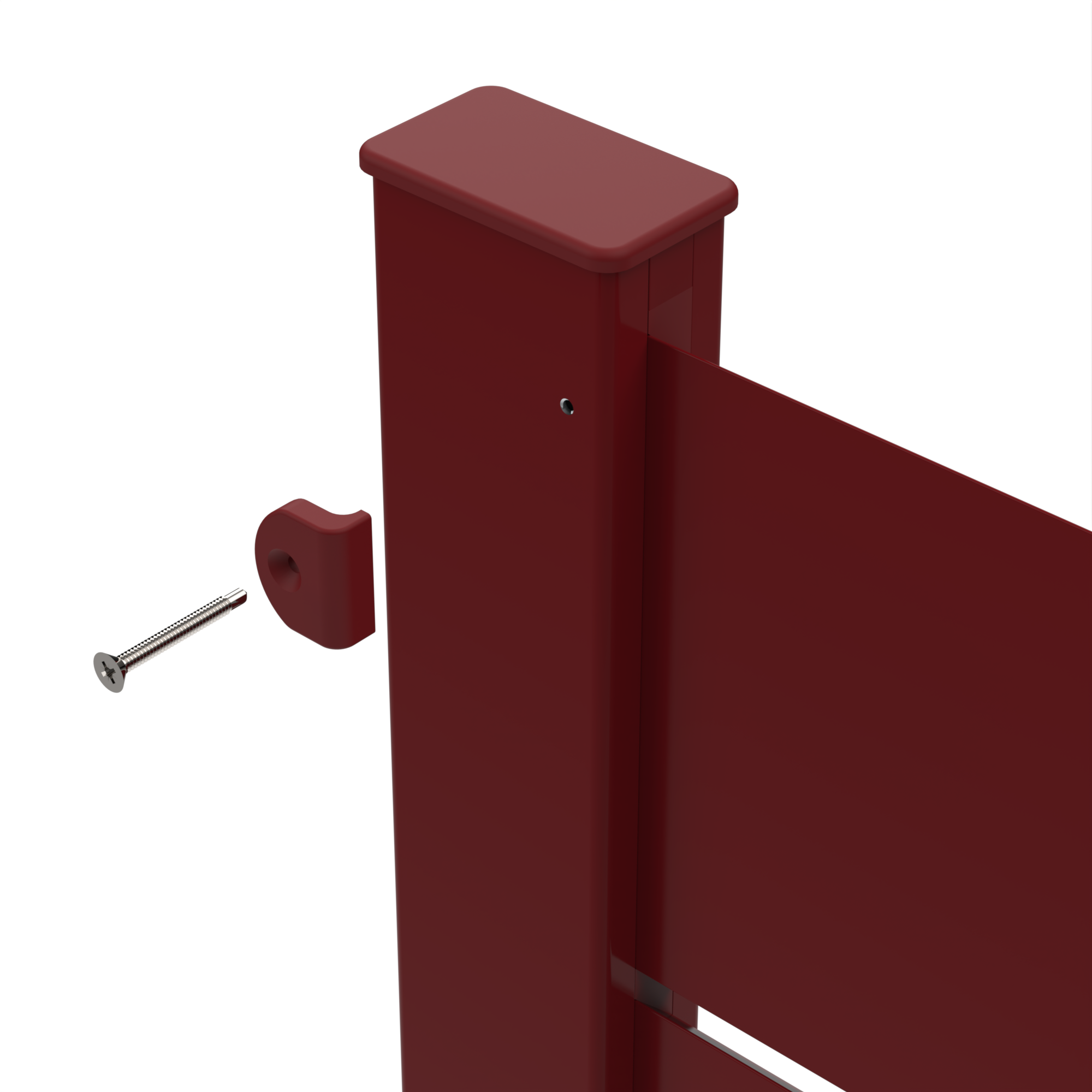 Lot de 2 pièces aluminium antivol Klos up! rouge - 6