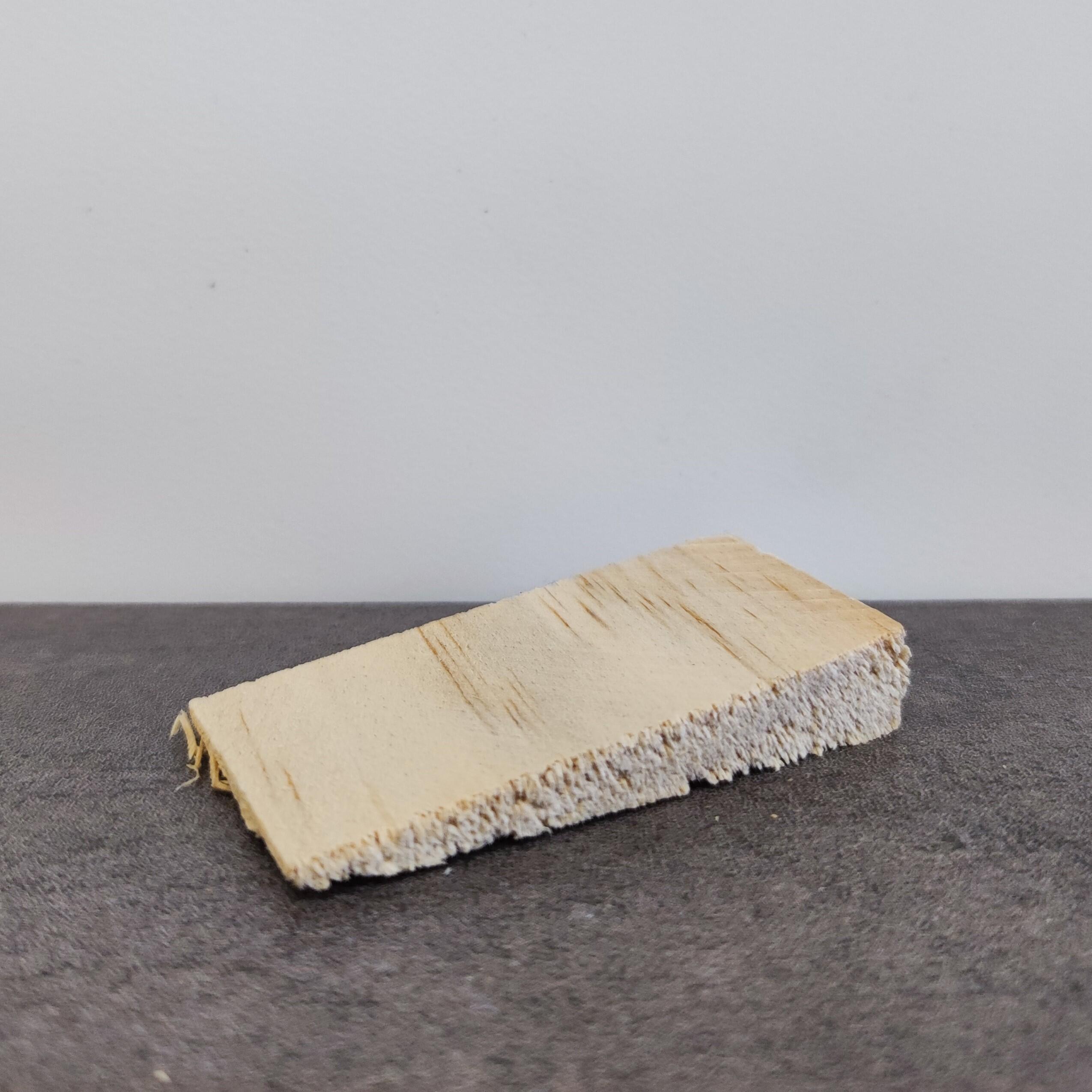 Bolsa de 100 cuñas de madera de pino de 6 x 3 cm