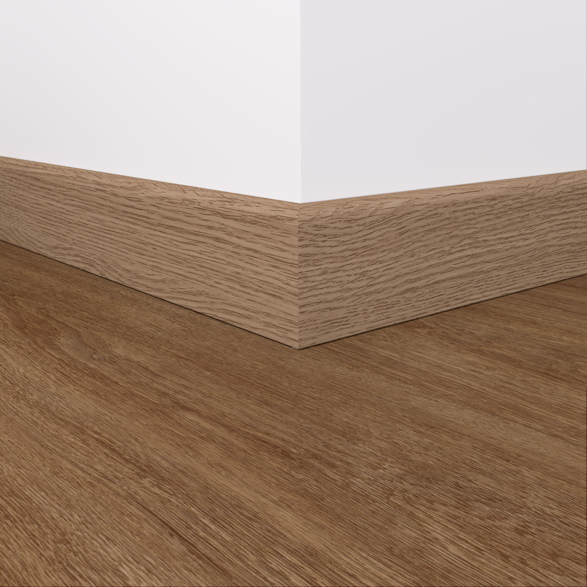 Rodapié  de mdf de 240x7.8cm marrón BG225 ARTENS - 2