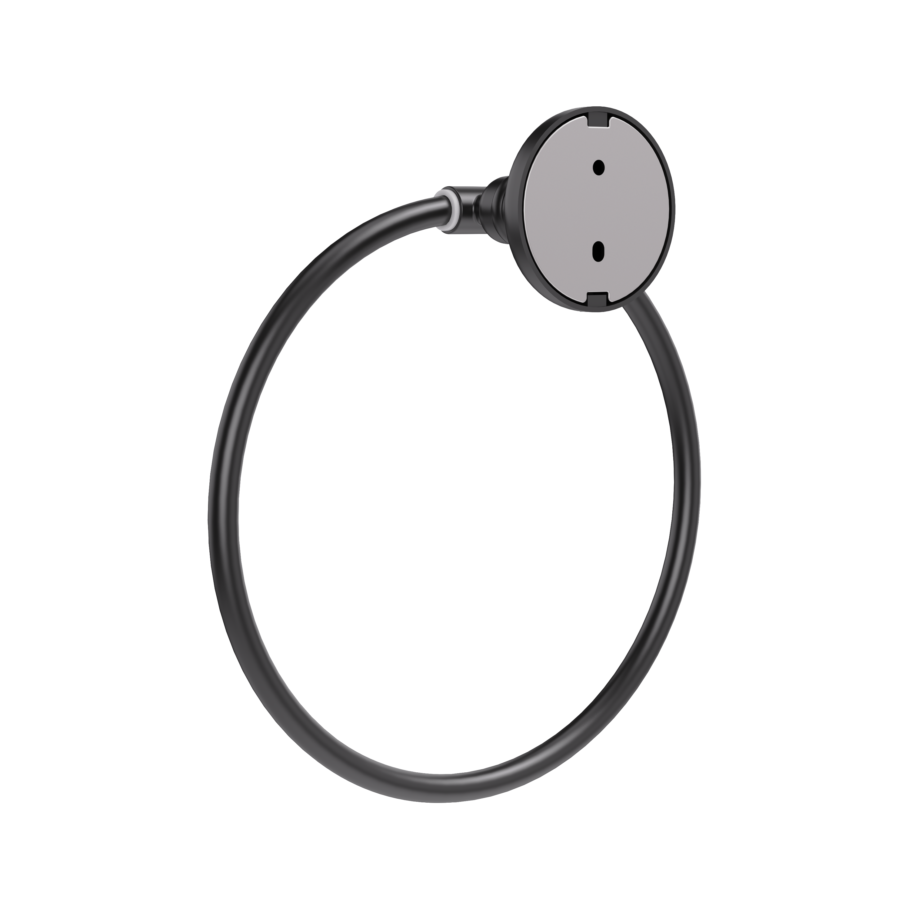 Uchwyt ścienny na ręczniki samoprzylepny lub przykręcany Charm czarny Sensea - 3