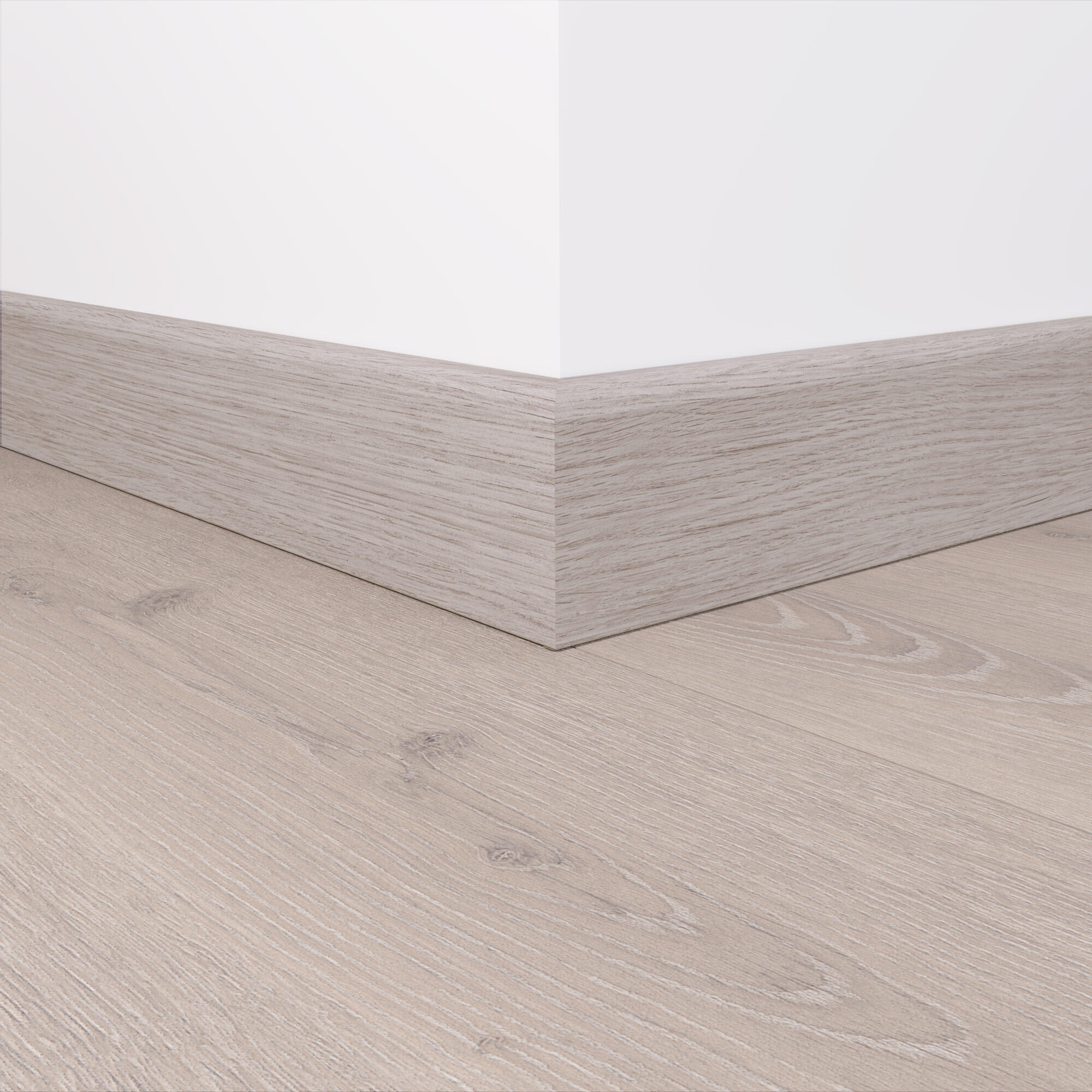 Rodapé MDF cinza / prateado semi mate 14x78x2400 mm Artens GR110 - 2