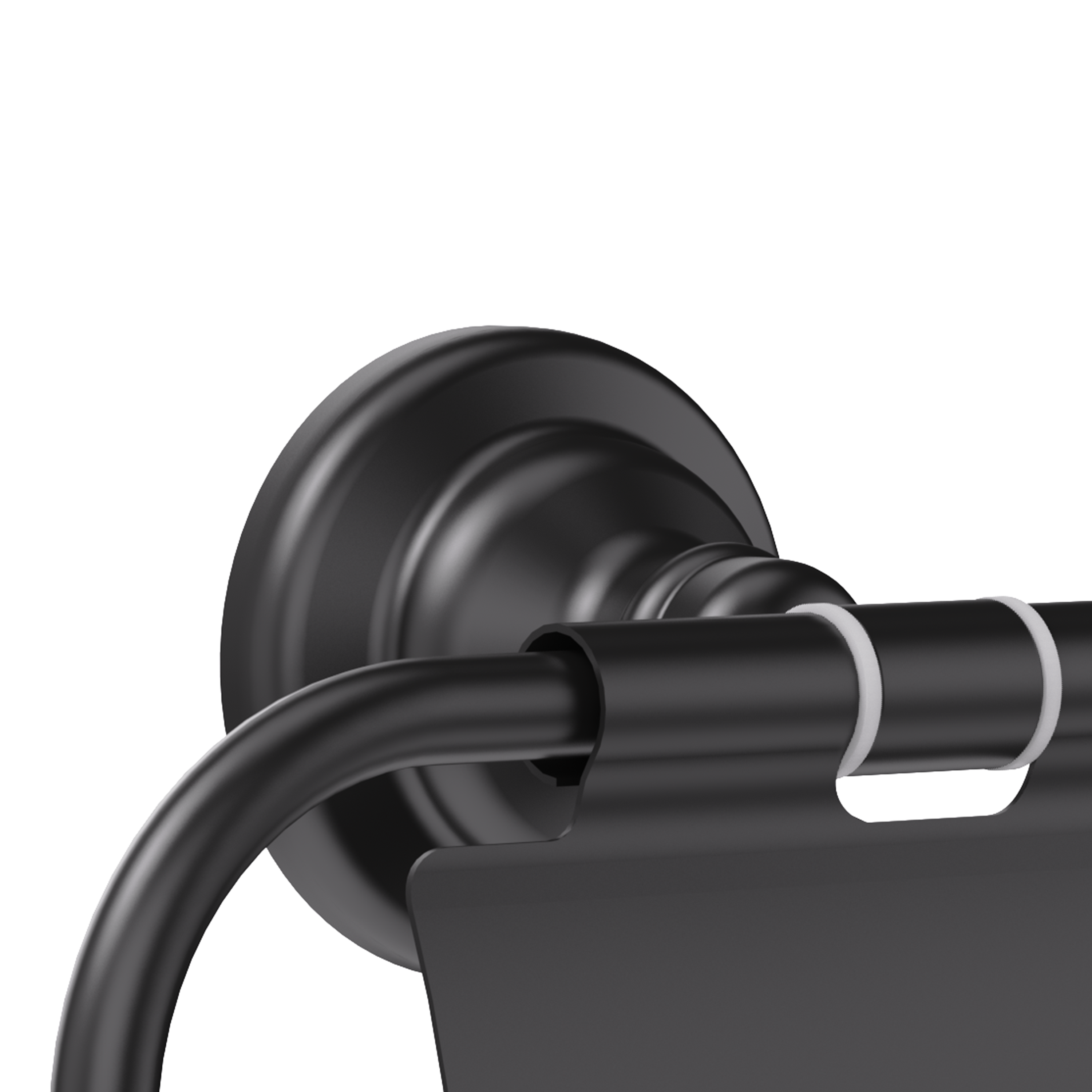 Uchwyt na papier toaletowy Charm Czarny Sensea - 4