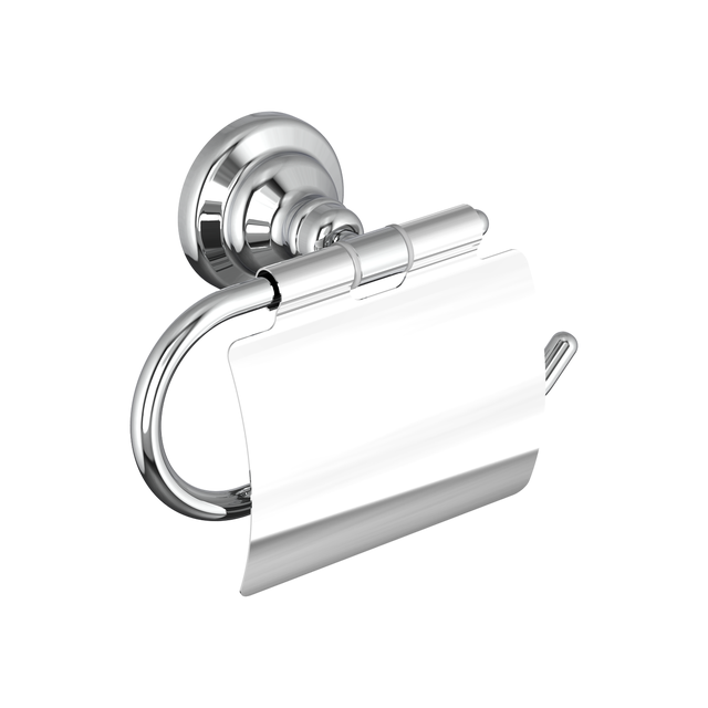 Portarrollos de papel higiénico Charm plata para atornillar