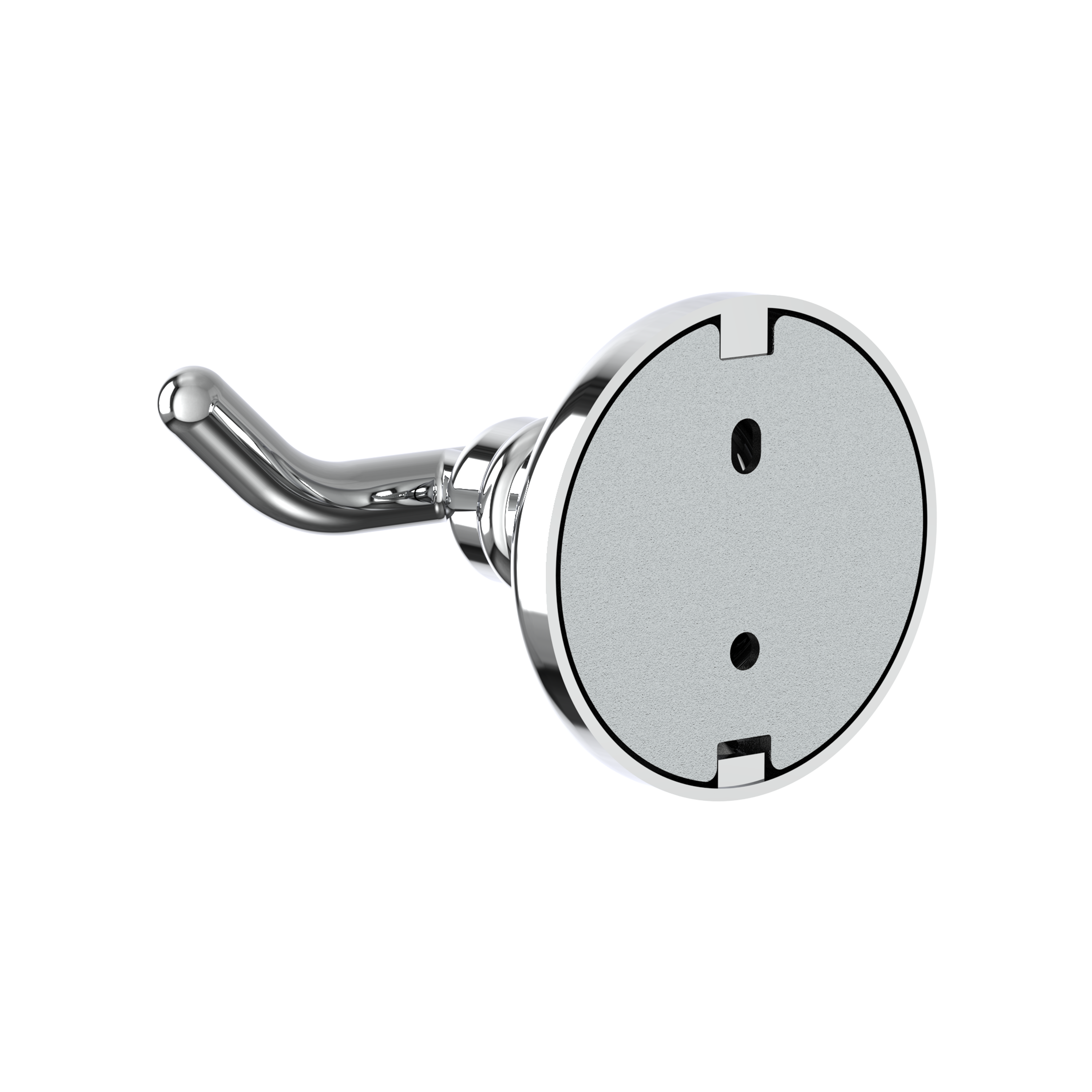 Patère à visser gris / argent Charme SENSEA - 3