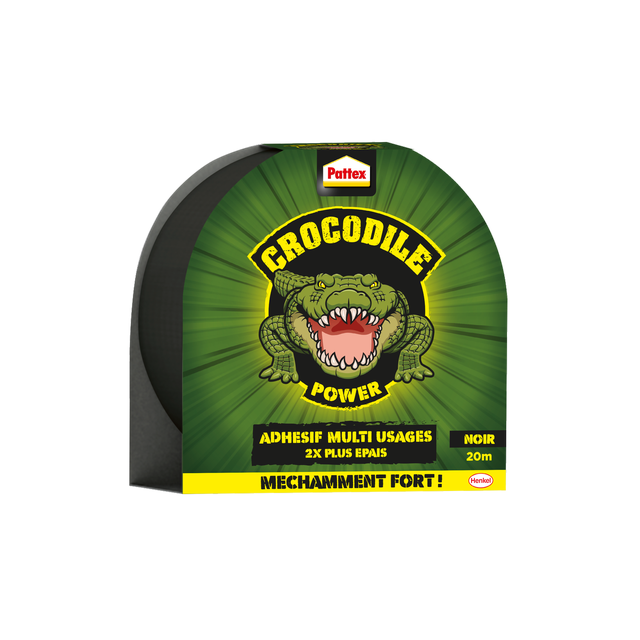 Ruban adhésif de réparation PATTEX Power tape extrême L.20 m x l.48 mm noir