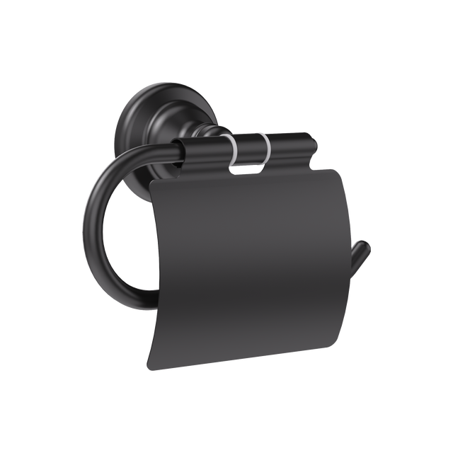 Uchwyt na papier toaletowy Charm Czarny Sensea