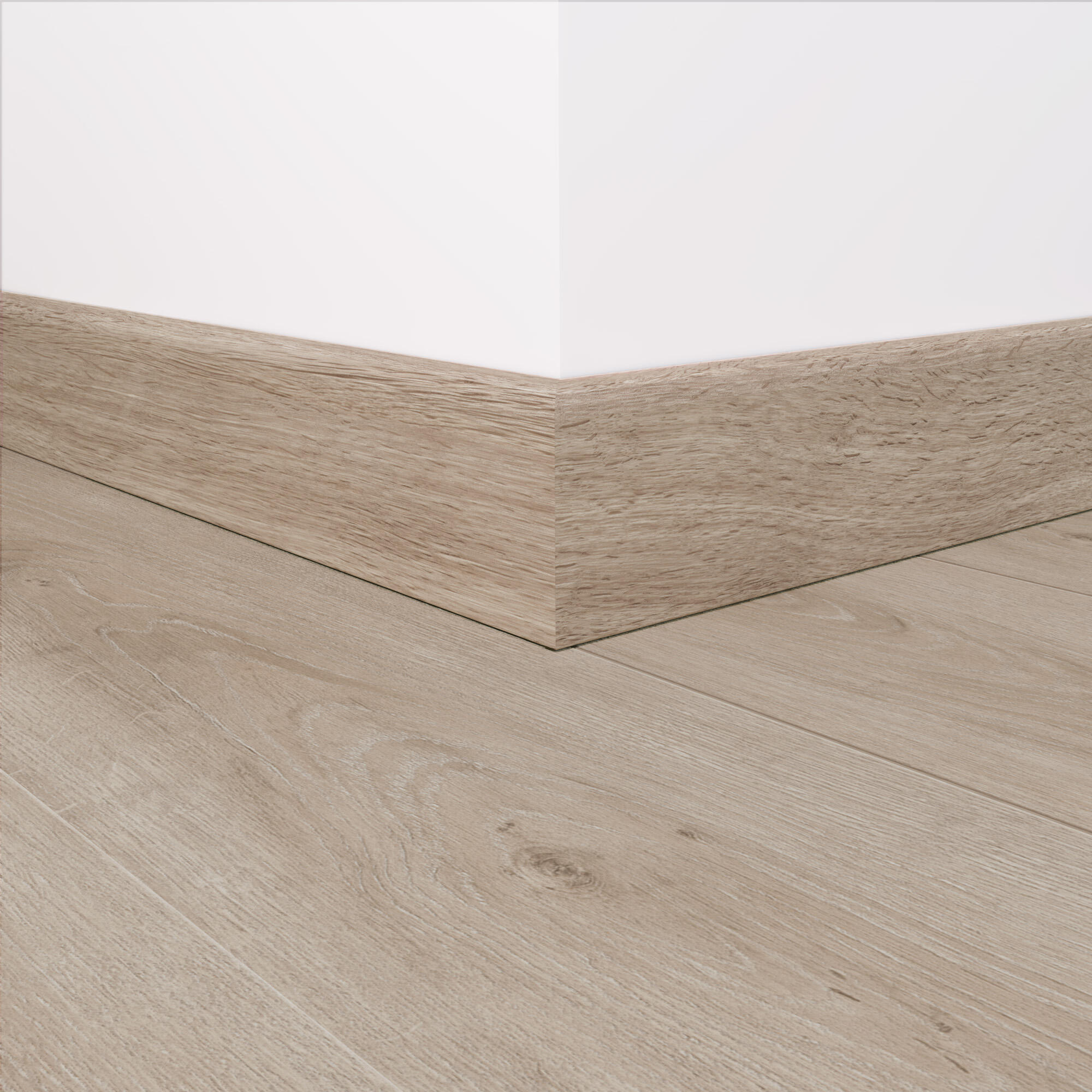 Rodapié  de mdf de 240x7.8cm marron claro BG215 ARTENS - 2