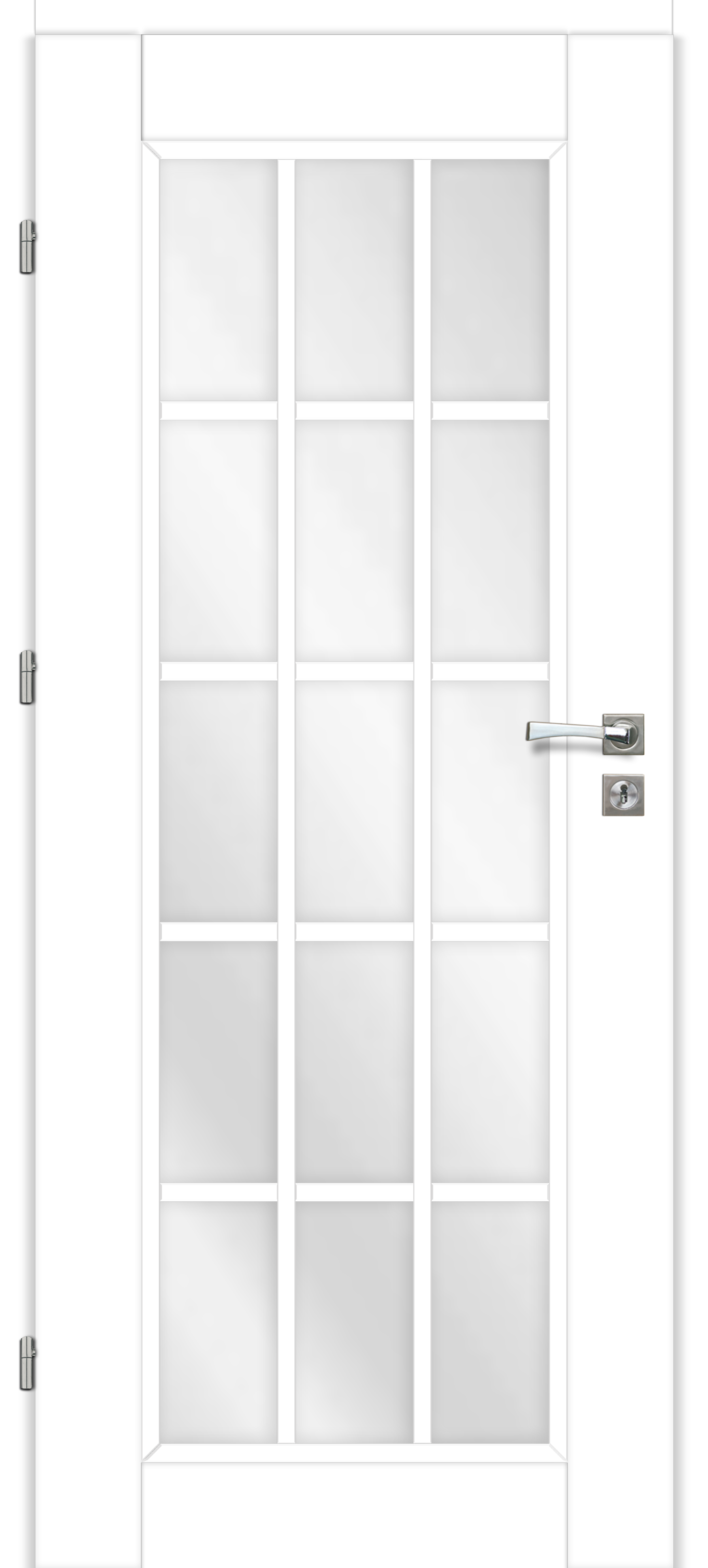 Drzwi wewnętrzne z podcięciem wentylacyjnym Ankona biała 80 lewe Artens