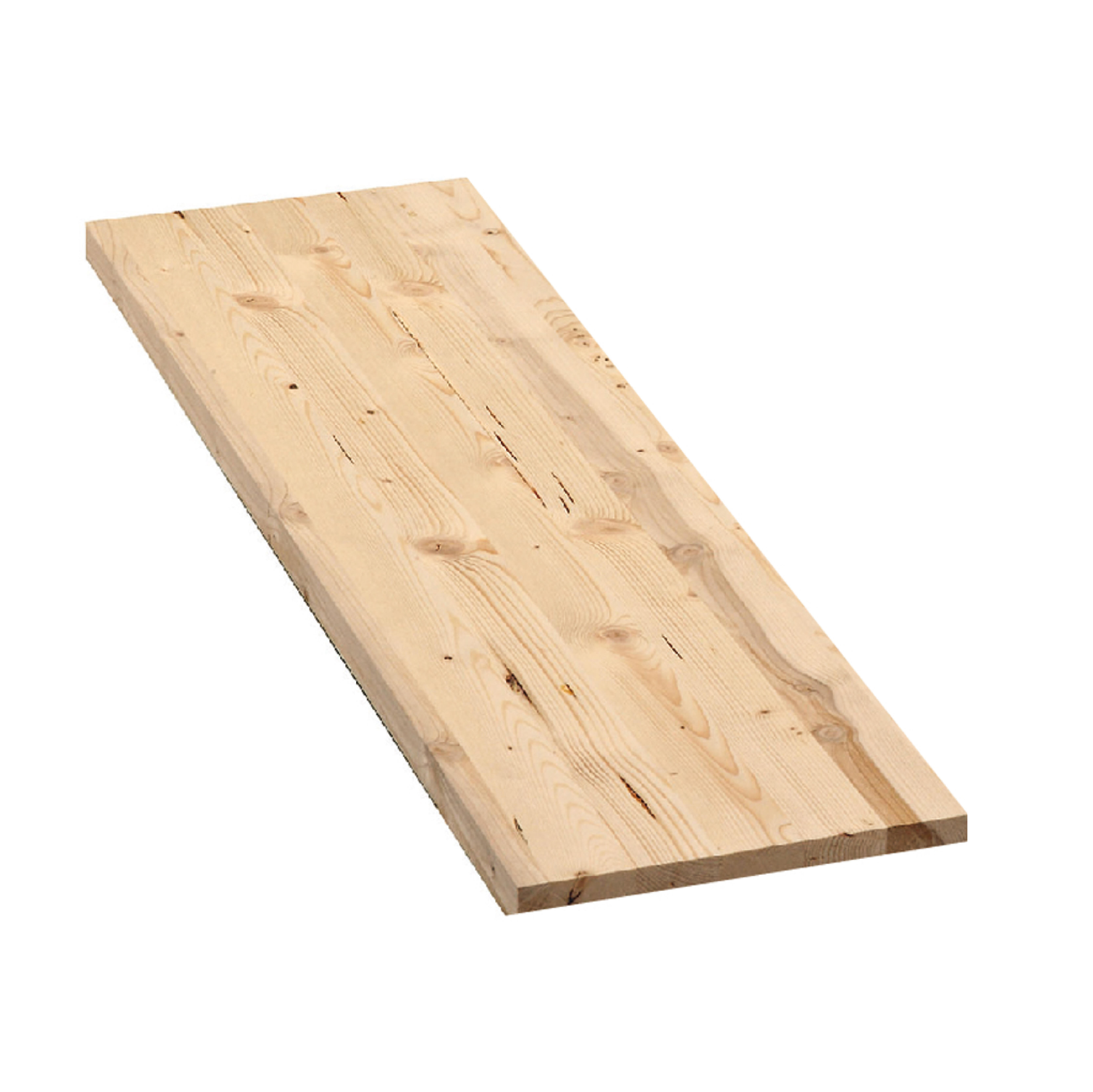 Tavola lamellare in legno di abete, L 60 x 200 cm x Sp 28 mm - 2