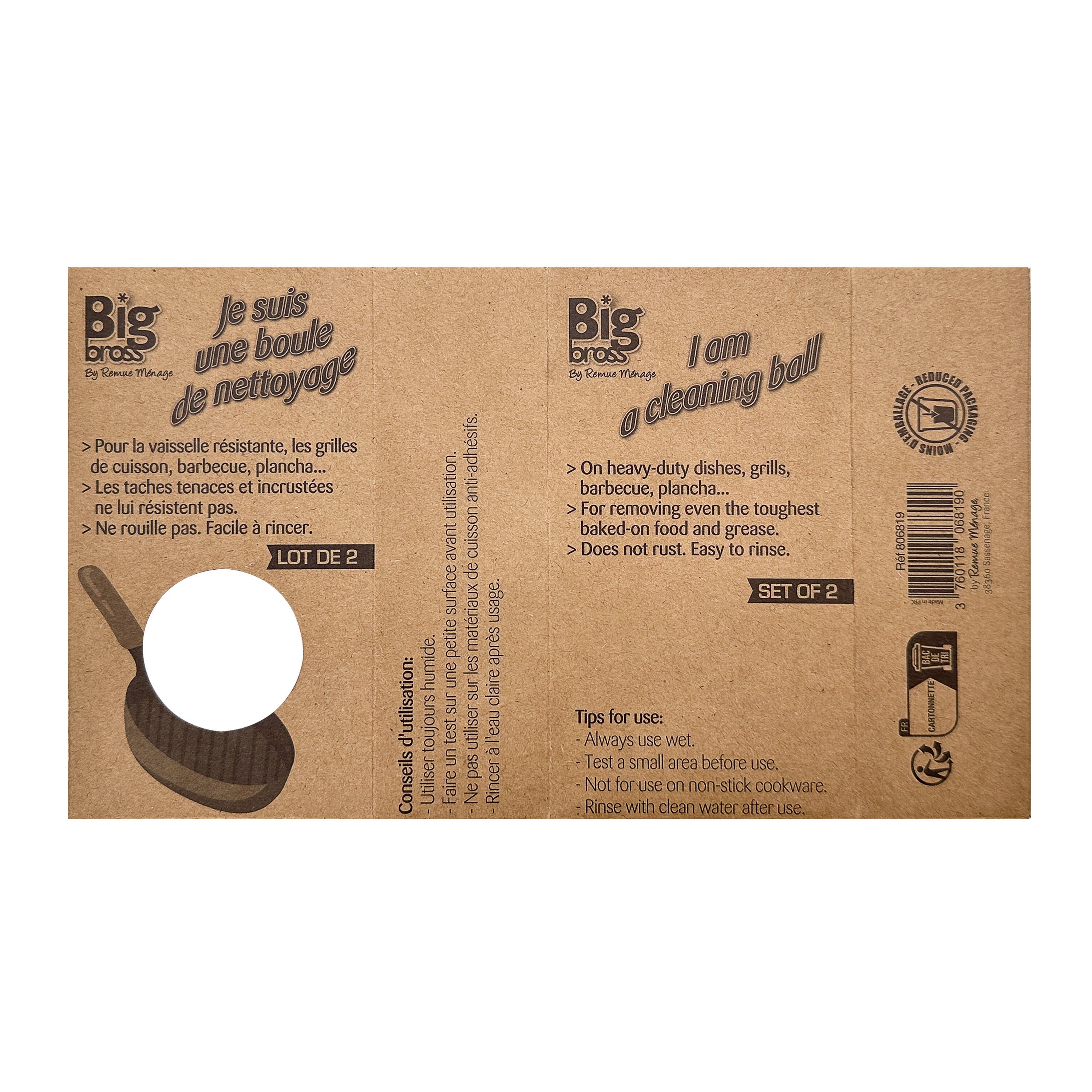 Lot de 2 Boule à récurer universel, BIG BROSS - 5