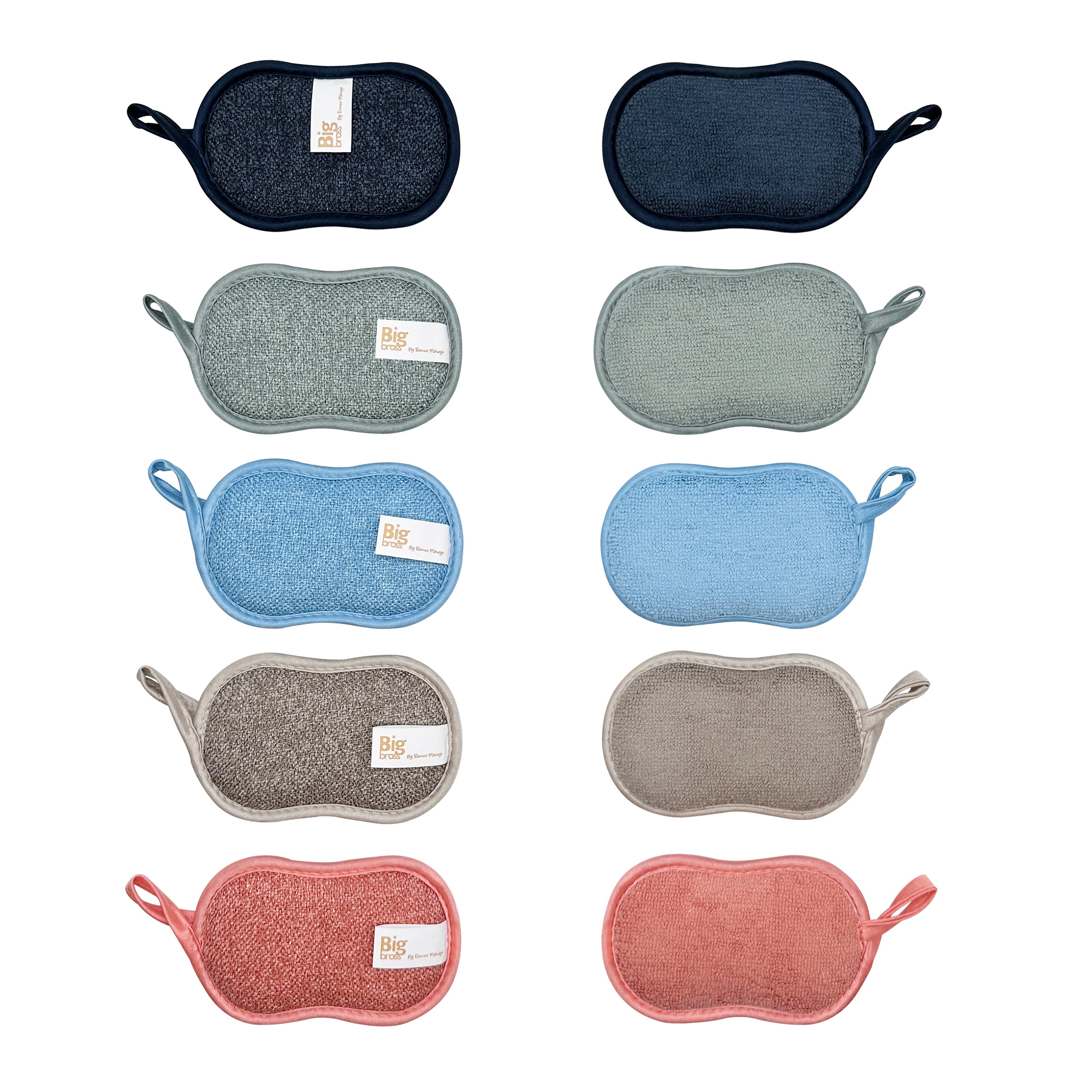 Lot 6 Éponges Microfibre Lavables Réutilisables AIBHO (5+1 Offerte) - Nettoyage Écologique