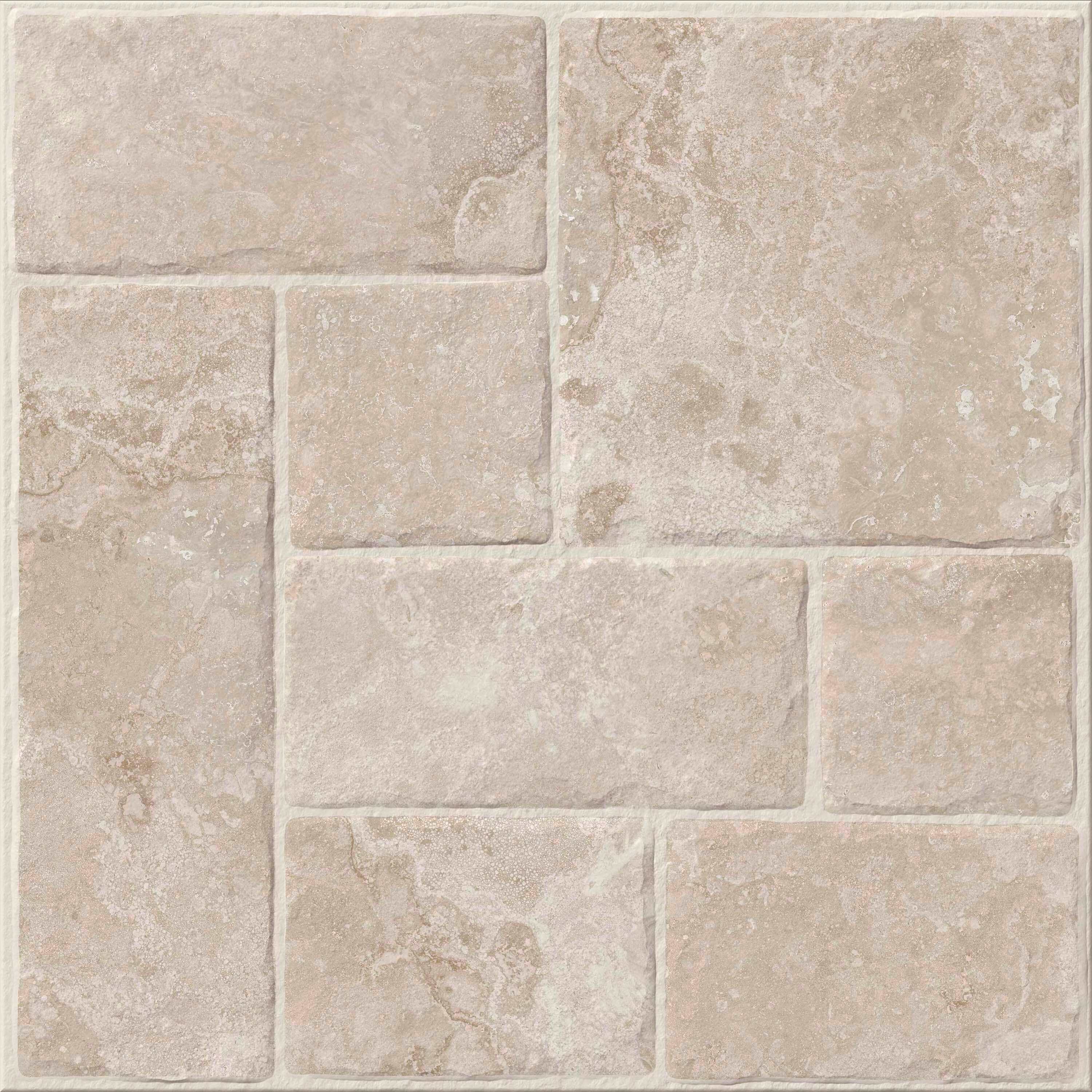 Suelo porcelánico lakos efecto piedra beige multiformato 60x60 cm c3 artens