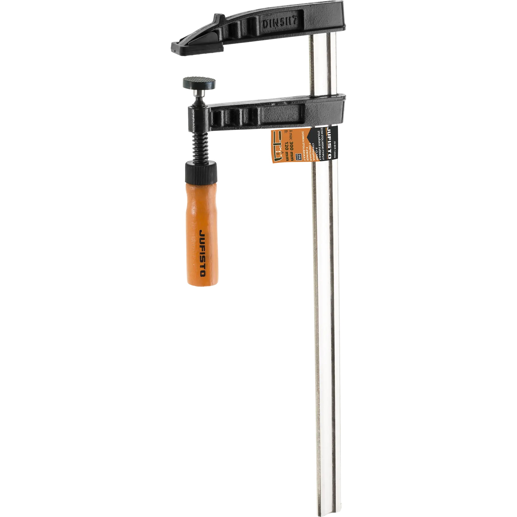 Ścisk stolarski śrubowy Typ F 120 x 300 mm JU-BCF-12030 Jufisto - 2