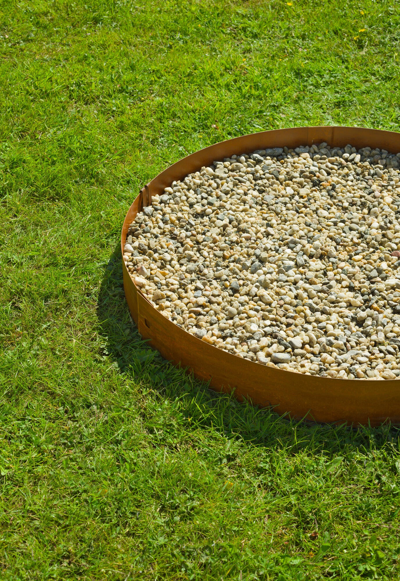 Bordure acier rouille CORTEN, H.10.2 x L.264 cm + 4 ancres - 4