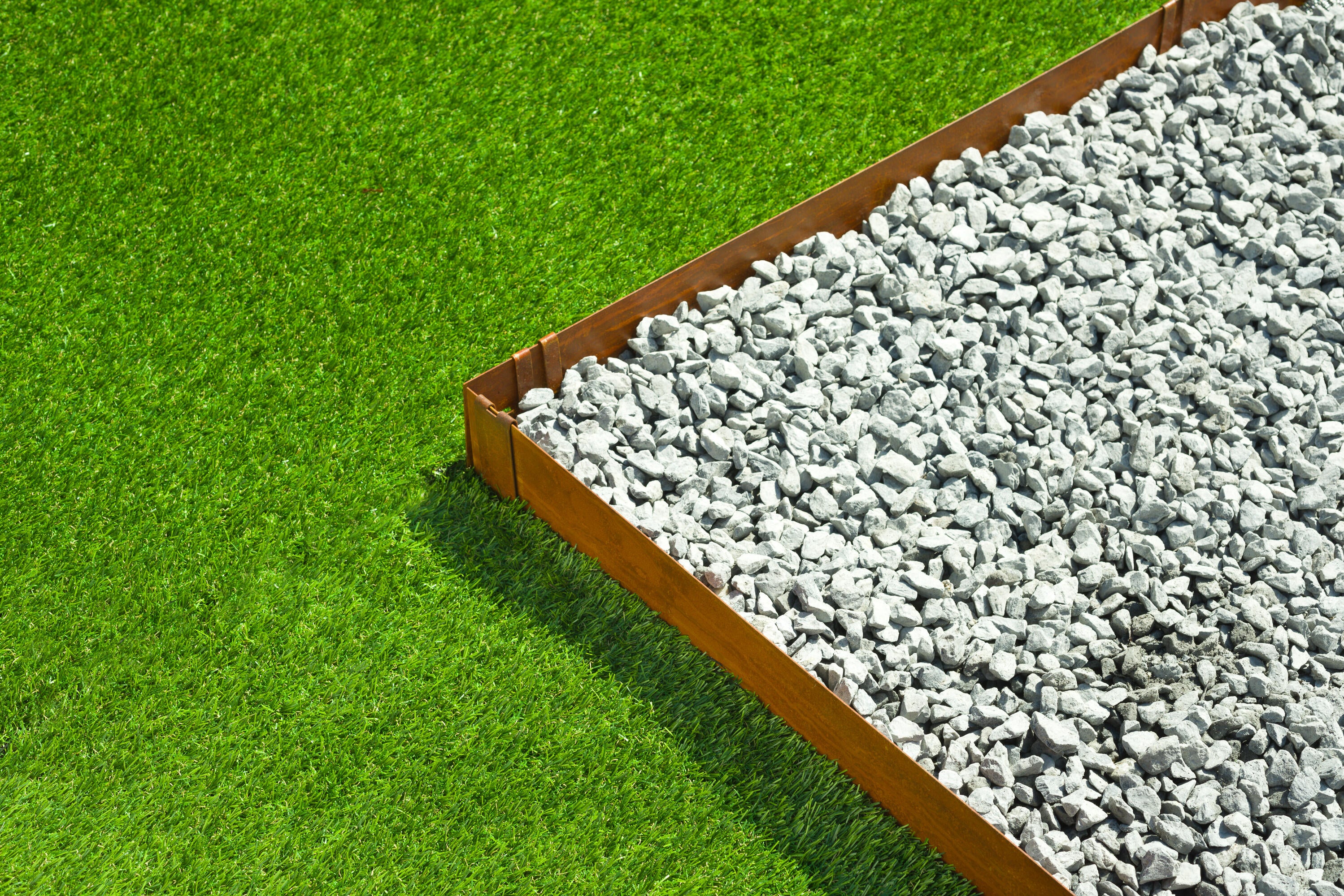 Bordure acier rouille CORTEN, H.10.2 x L.264 cm + 4 ancres - 3