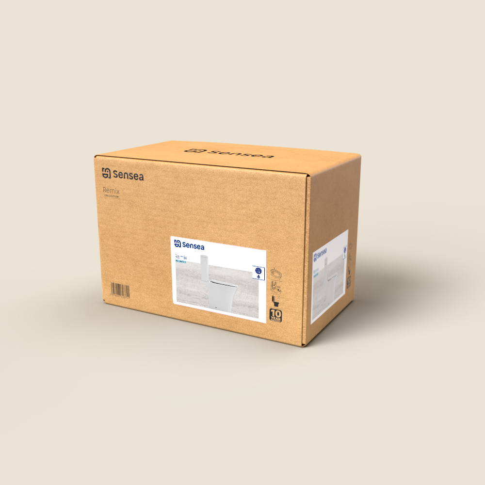 Pack sanita ao chão branco saída universal 3/4.5 l Sensea Remix - 14