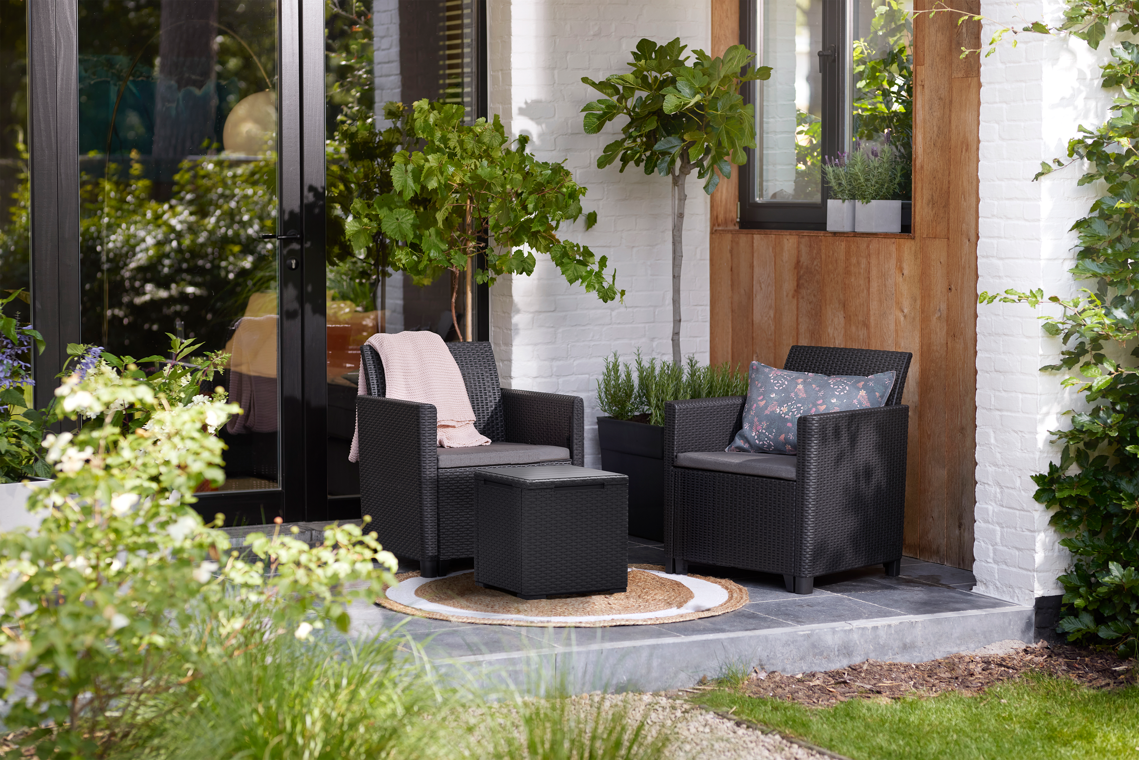 Meble ogrodowe Marie zestaw antracytowe Keter - 2