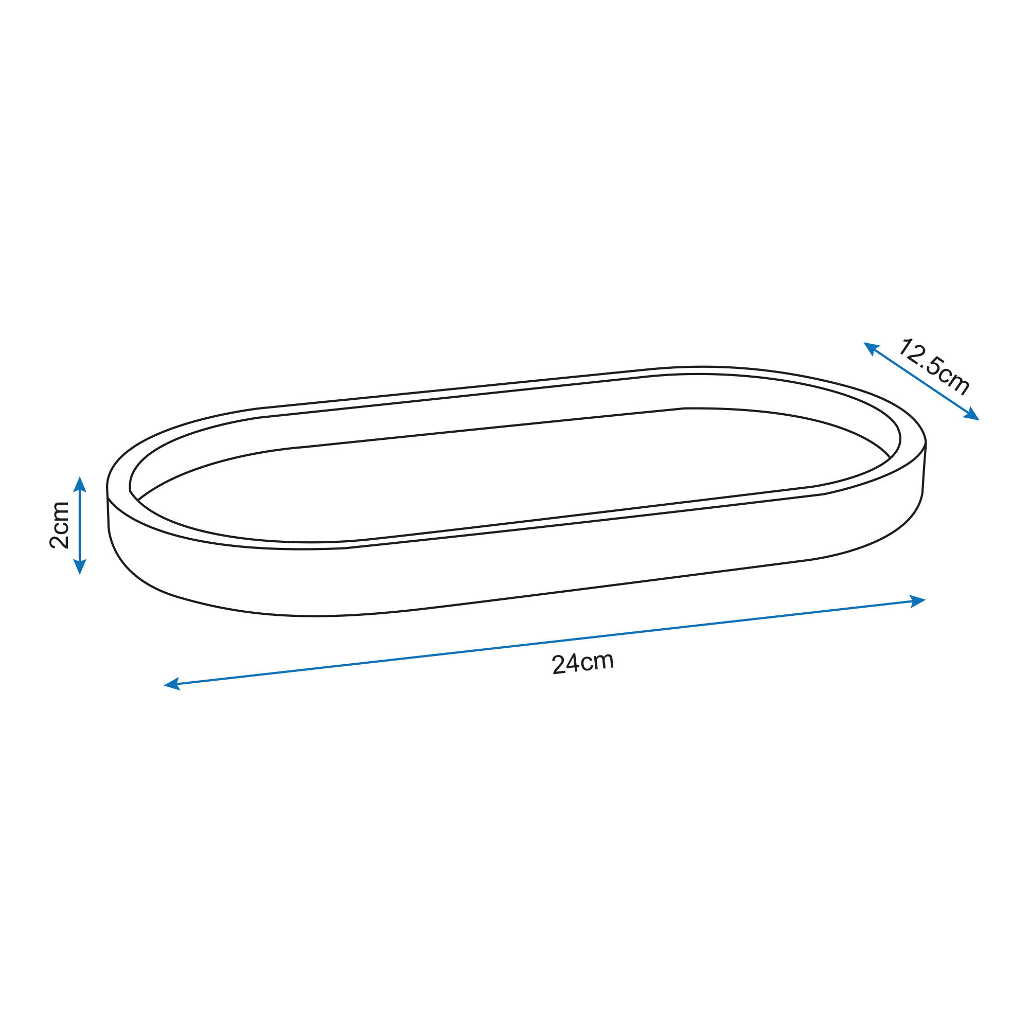 Bandeja pongo todo Oak marrón125x2 cm - 2