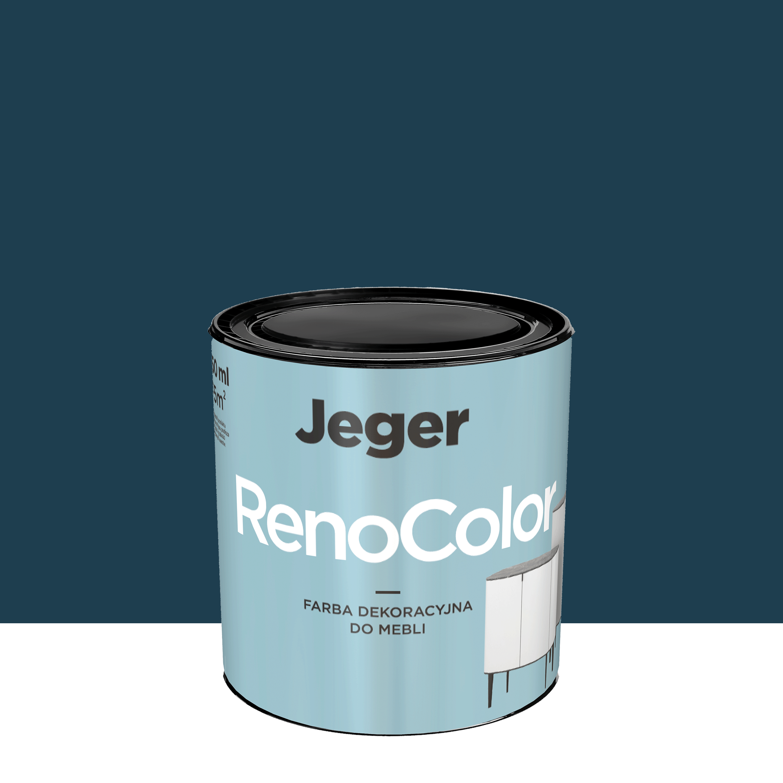 Farba do mebli RenoColor 0.45 l Granatowy Jeger