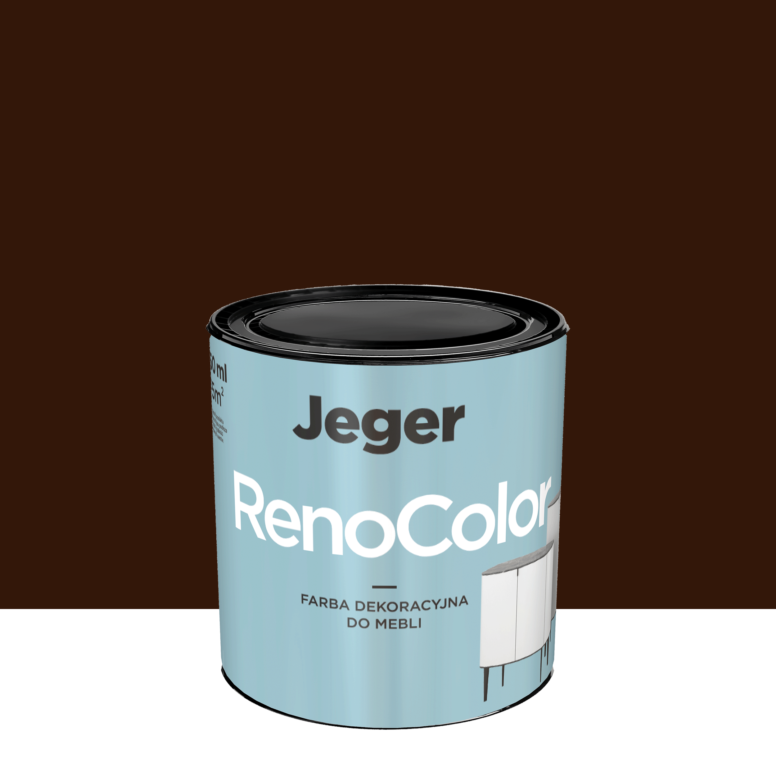 Farba do mebli RenoColor 0.45 l Czekolada Jeger