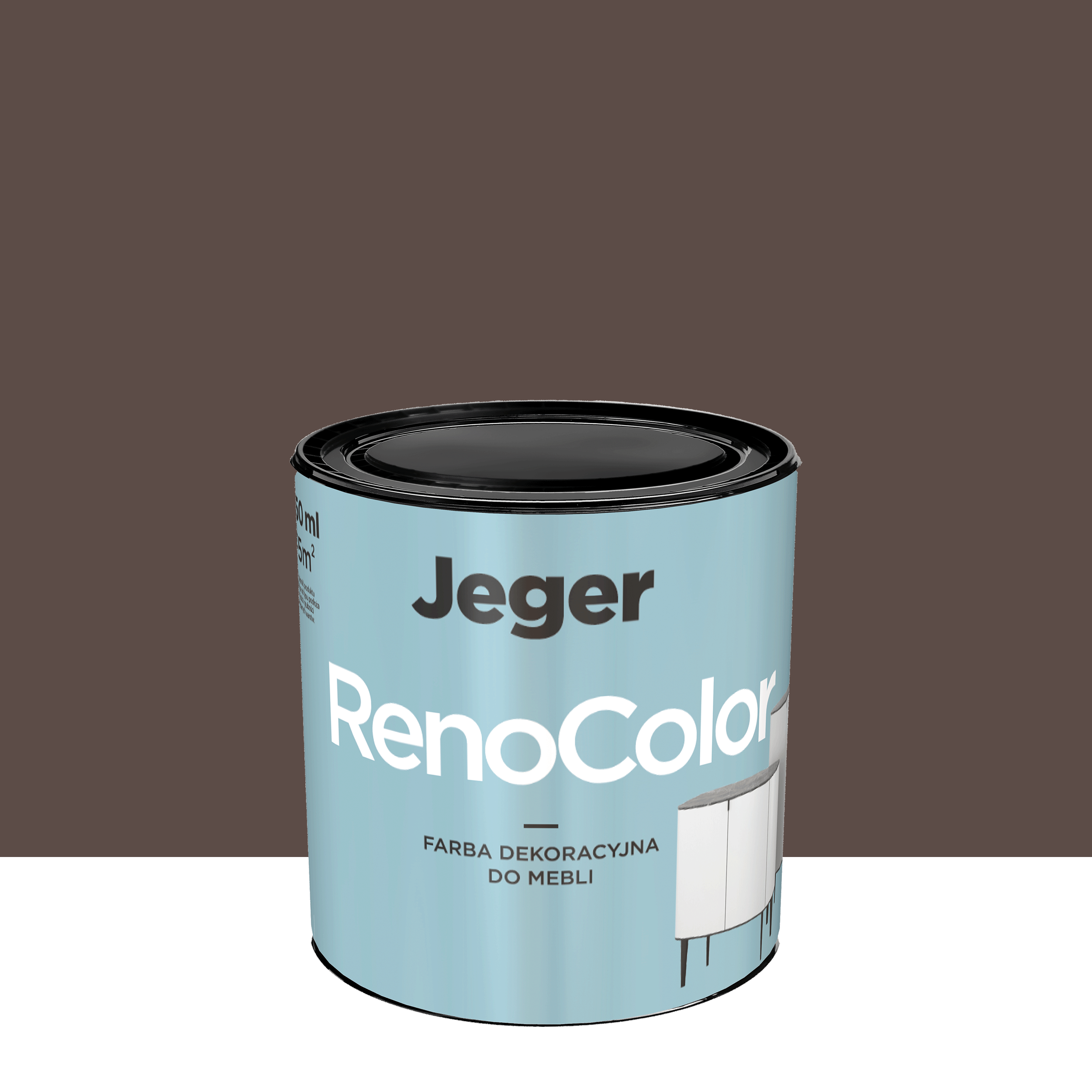 Farba do mebli RenoColor 0.45 l Brązowy Jeger