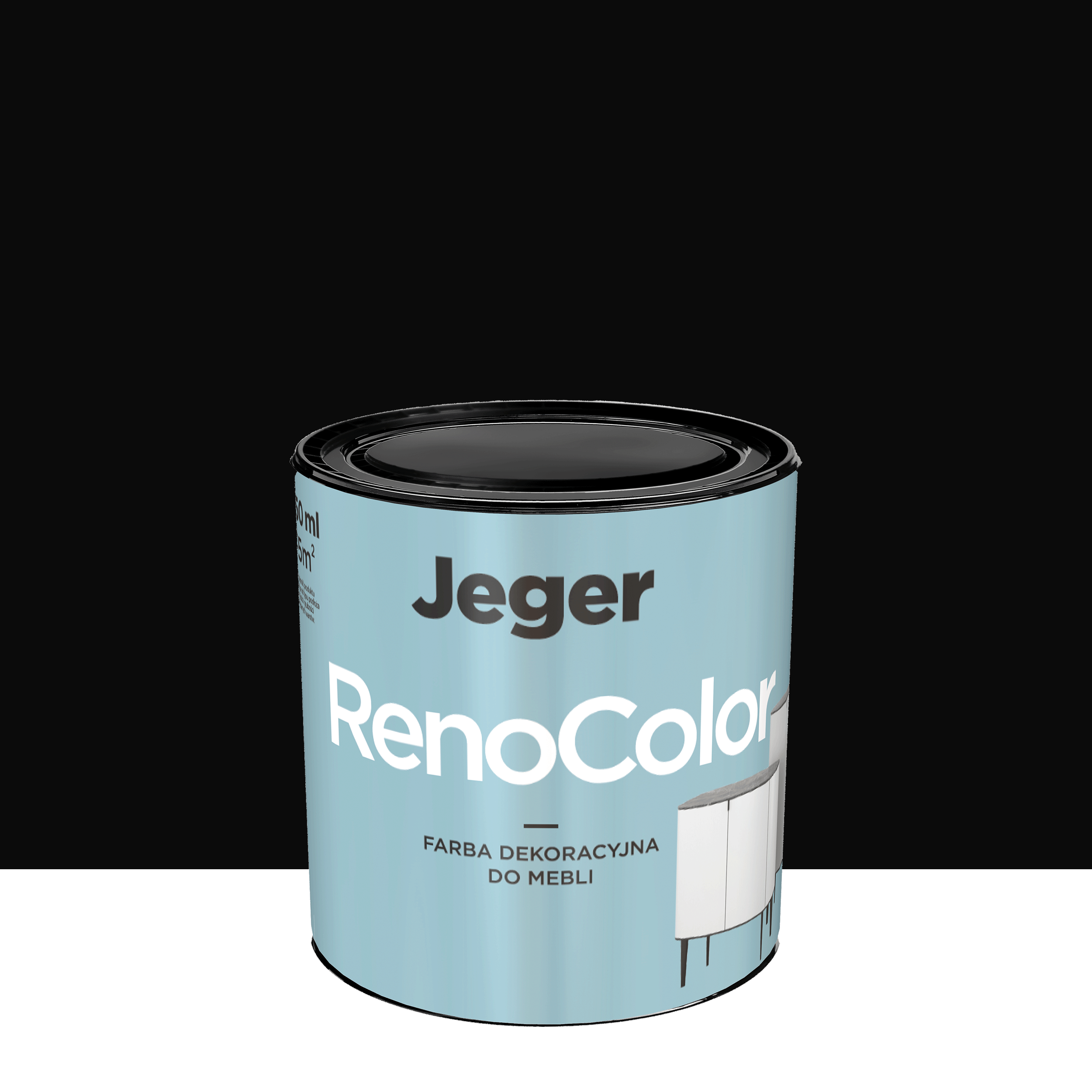 Farba do mebli RenoColor 0.45 l Czarny Jeger